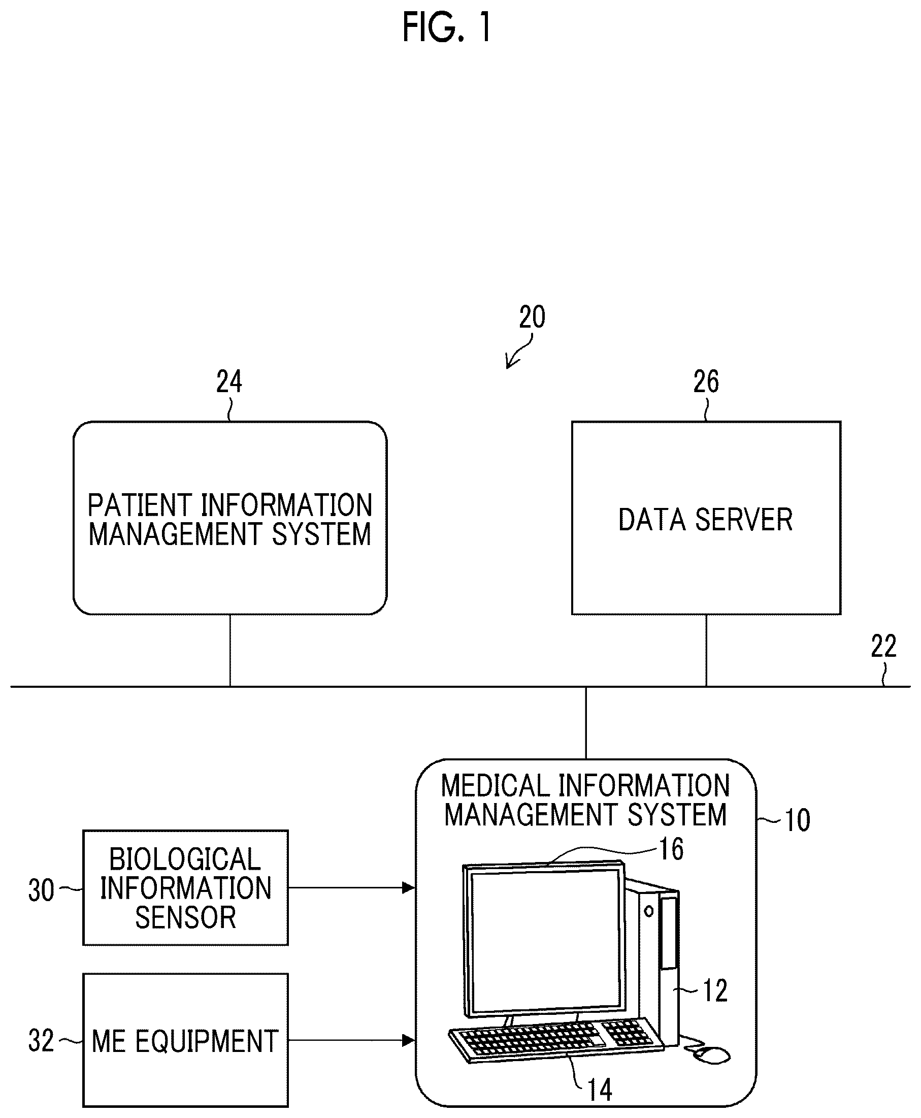 Patent US12620478 — Medical information management system, medical information management method, and program — Figure 1