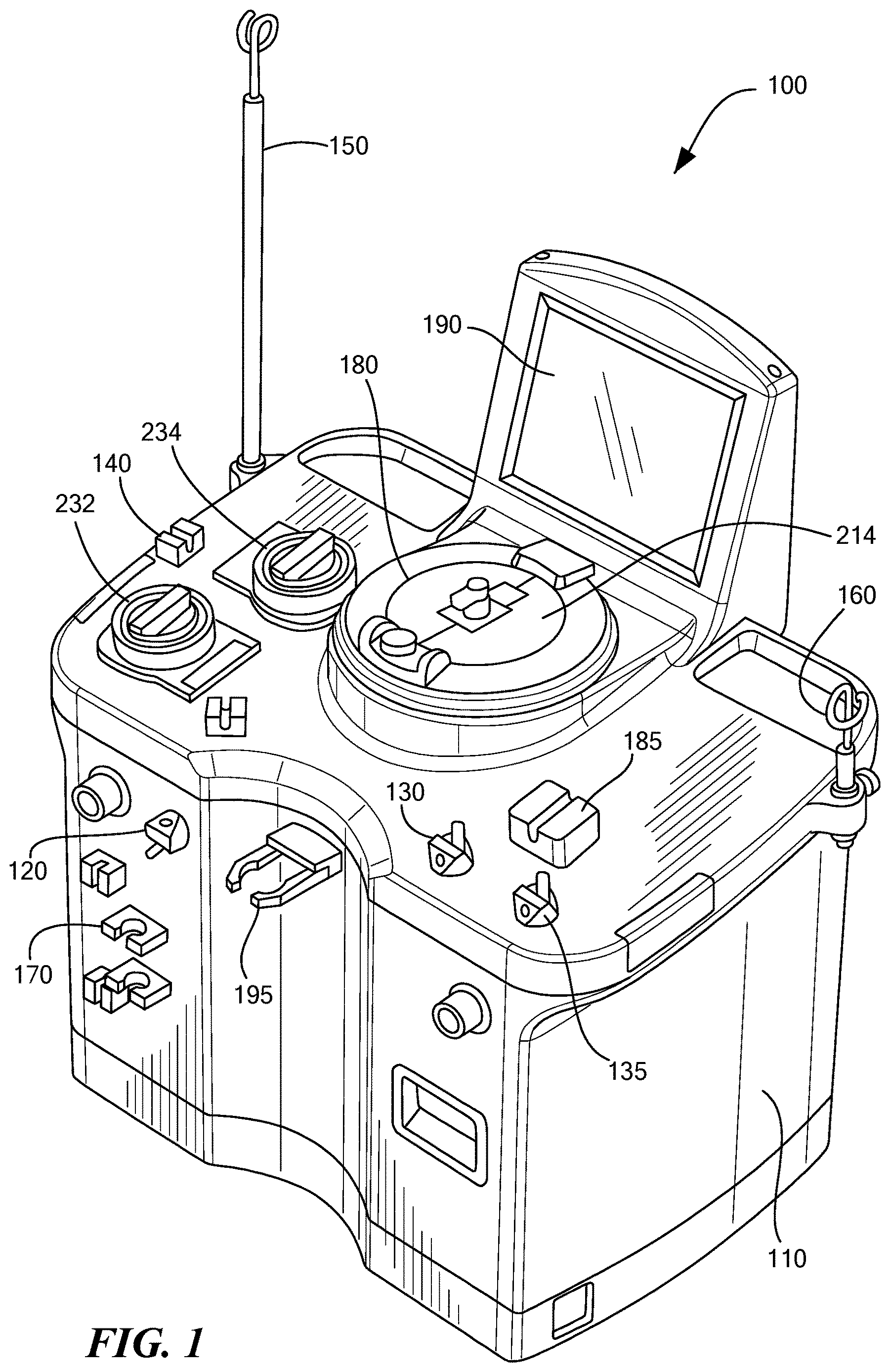 Patent US12620480 Figure 1 – Apheresis devices fleet management system and method
