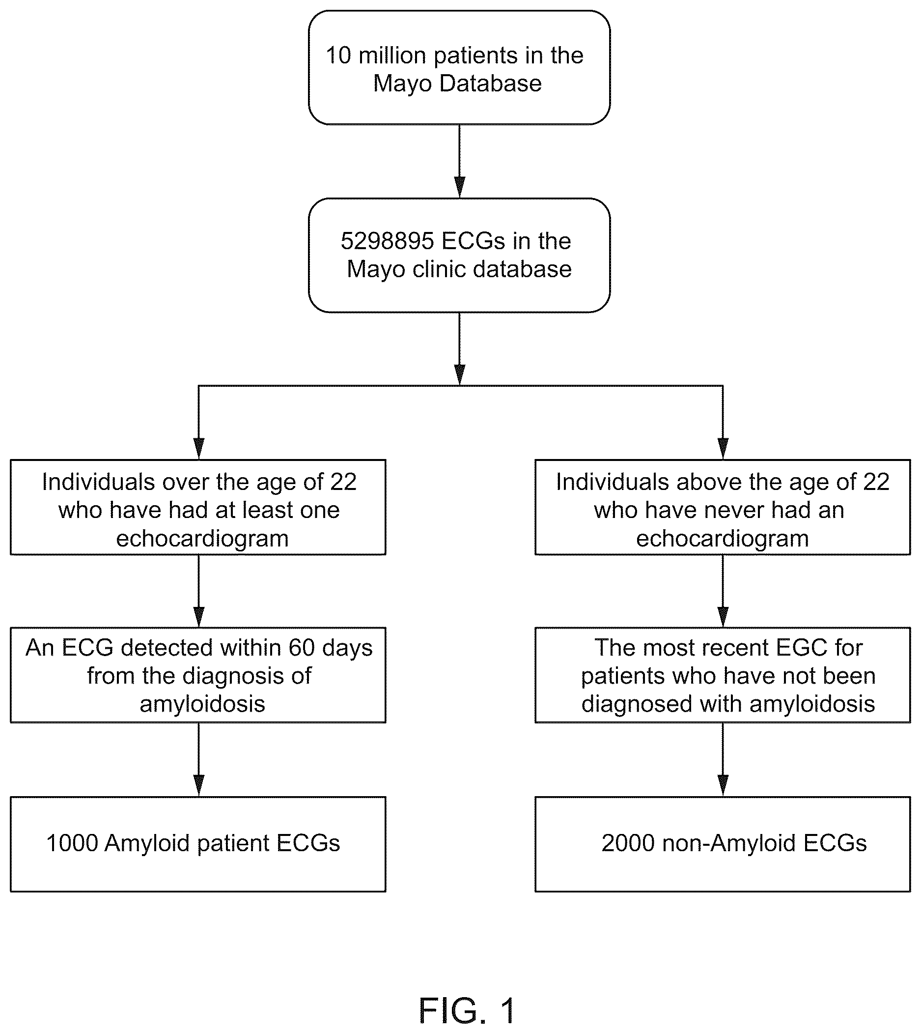 Patent US12620488 Figure 1 – Machine learning algorithm for the detection of cardiac amyloidosis from 12 lead ECG data