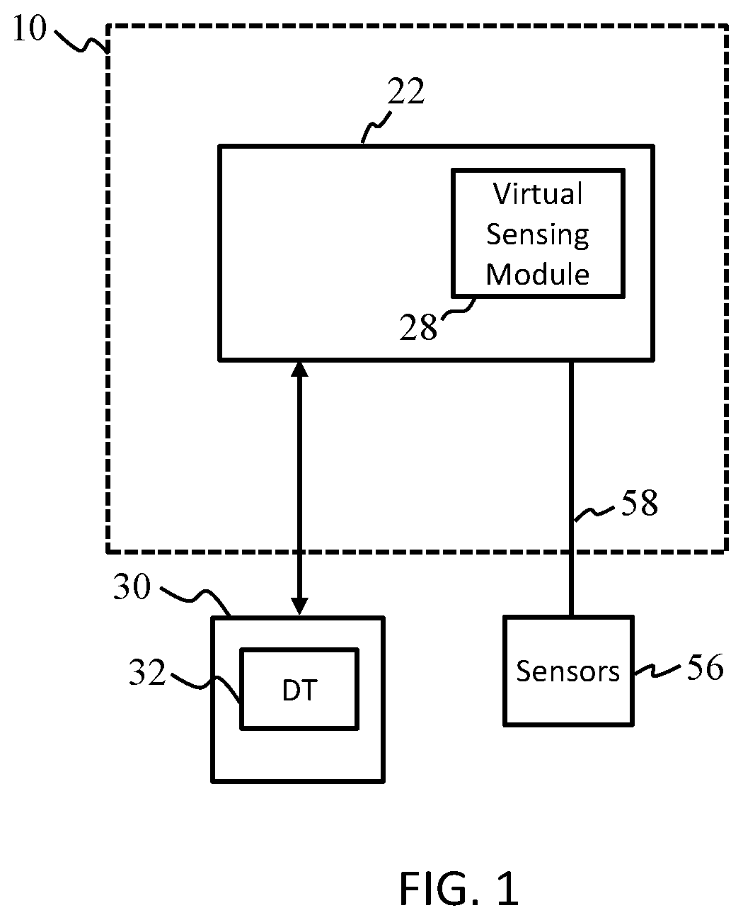 Patent US12620495 Figure 1 – System and method for configuring data collection for a digital twin