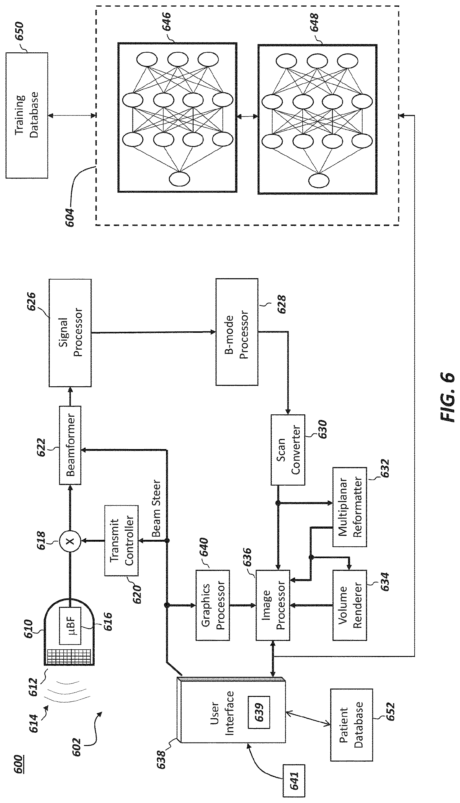 Patent US12620497 Figure 6 – Disease feature recognition in diagnostic images and disease progression prediction