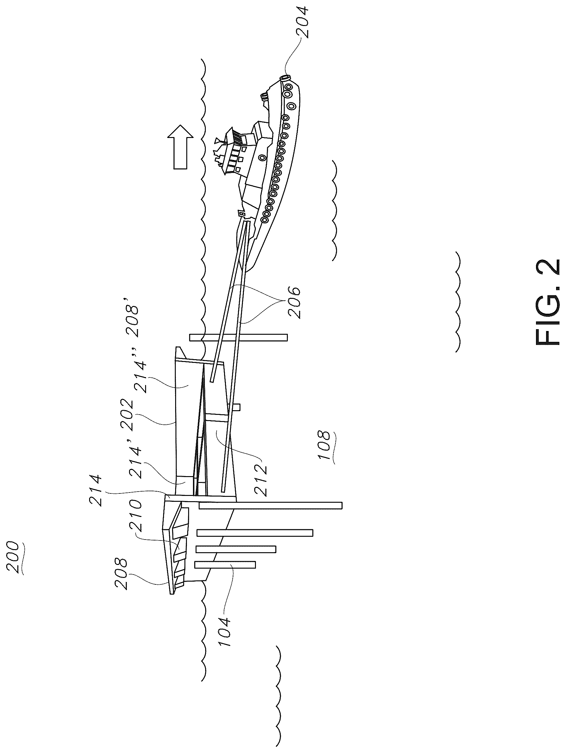 Patent US12620501 Figure 2 – Offshore and marine vessel-based nuclear reactor configuration, deployment and operation