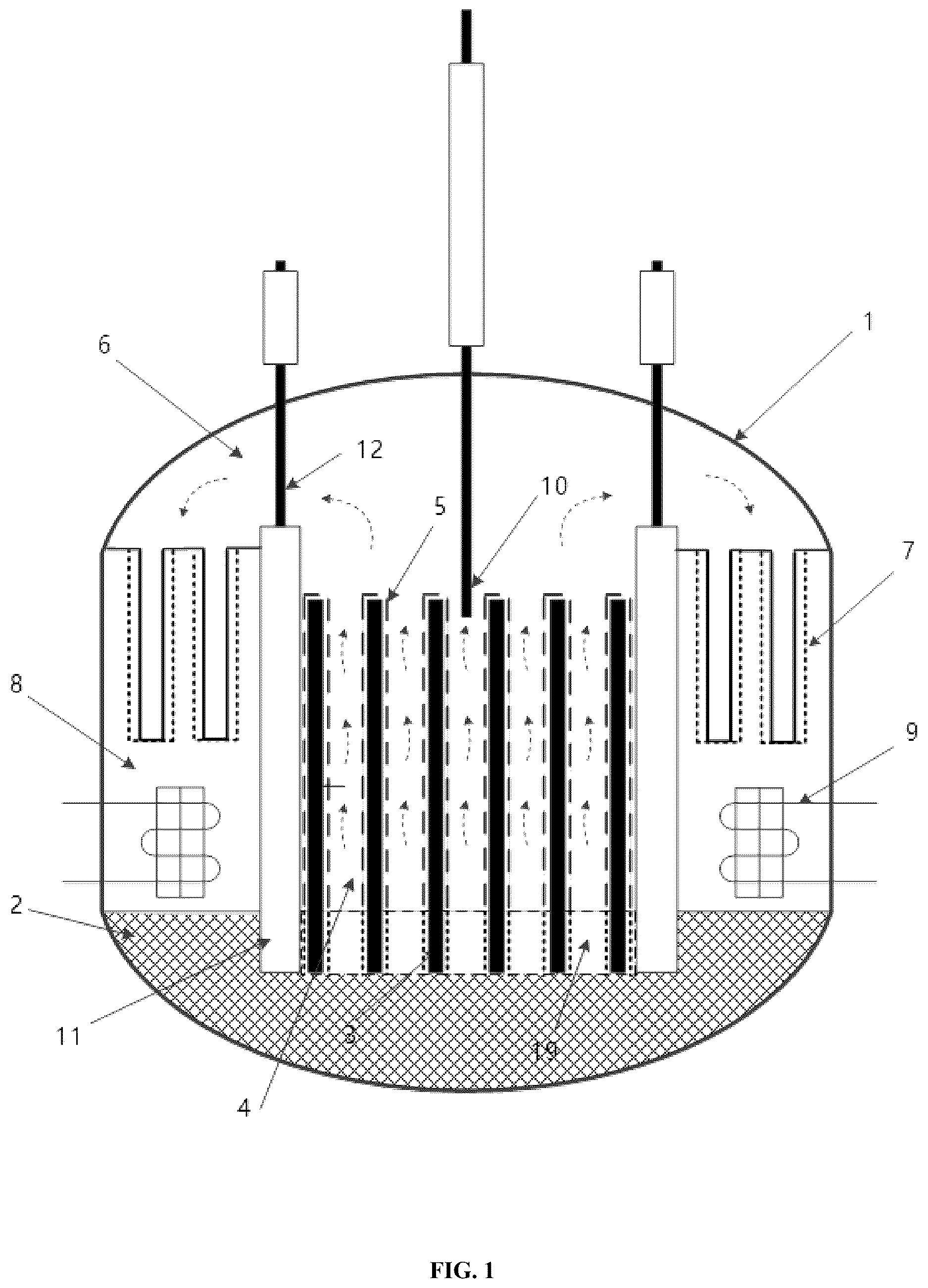 Patent US12620502 Figure 1 – Nuclear reactor comprising a reactor vessel containing a reactor core and an alkali metal thermoelectric converter