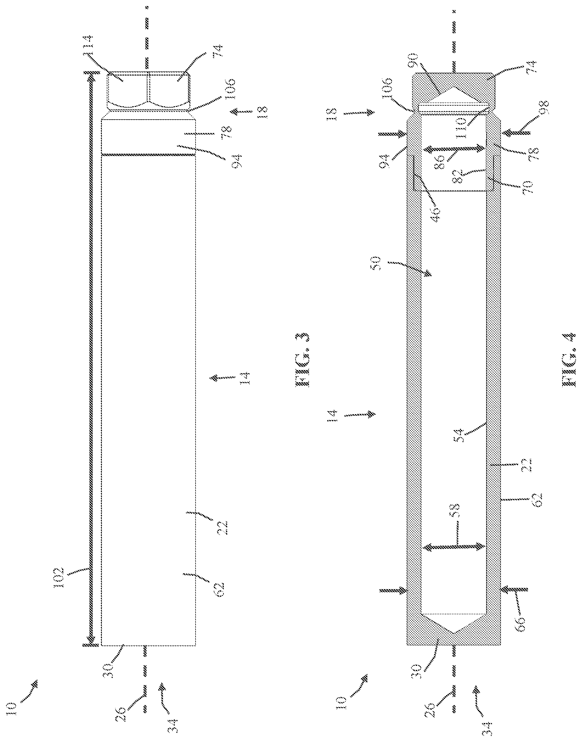 Patent US12620504 Figure 2 – Irradiation vial with breakaway cap