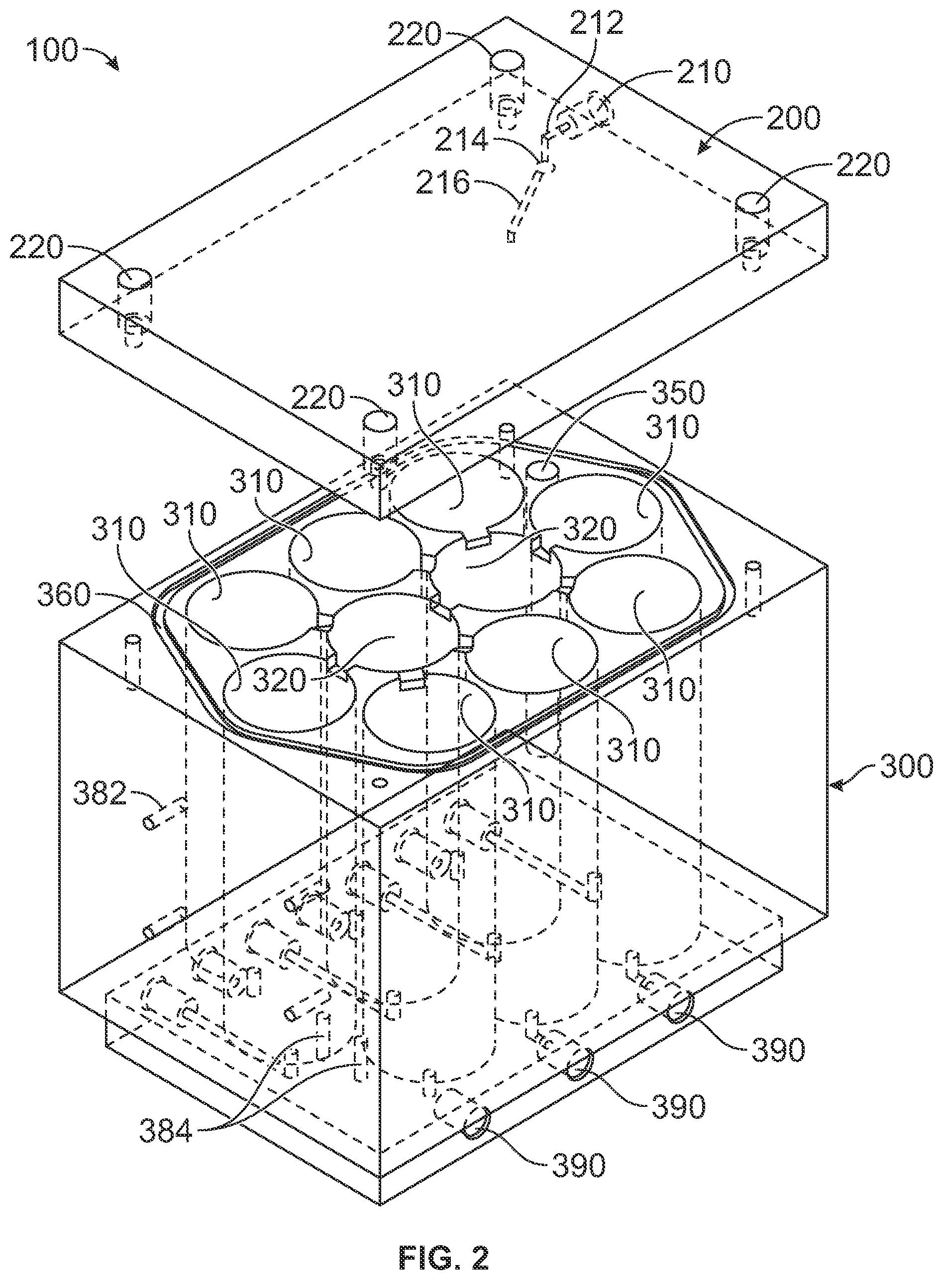 Patent US12620505 Figure 2 – Multiple source container
