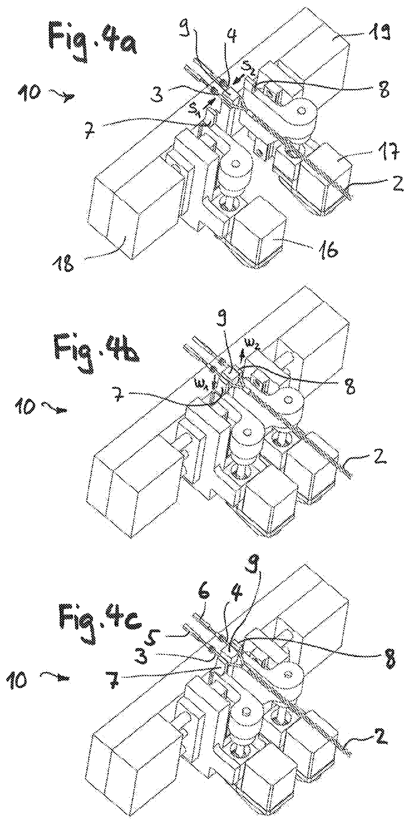 Patent US12620509 Figure 3 – Cable alignment apparatus and method for aligning assembled cable ends of two cables of a cable harness in the correct rotational position as well as arrangement for assembling plug housings with cable ends with the cable alignment apparatus