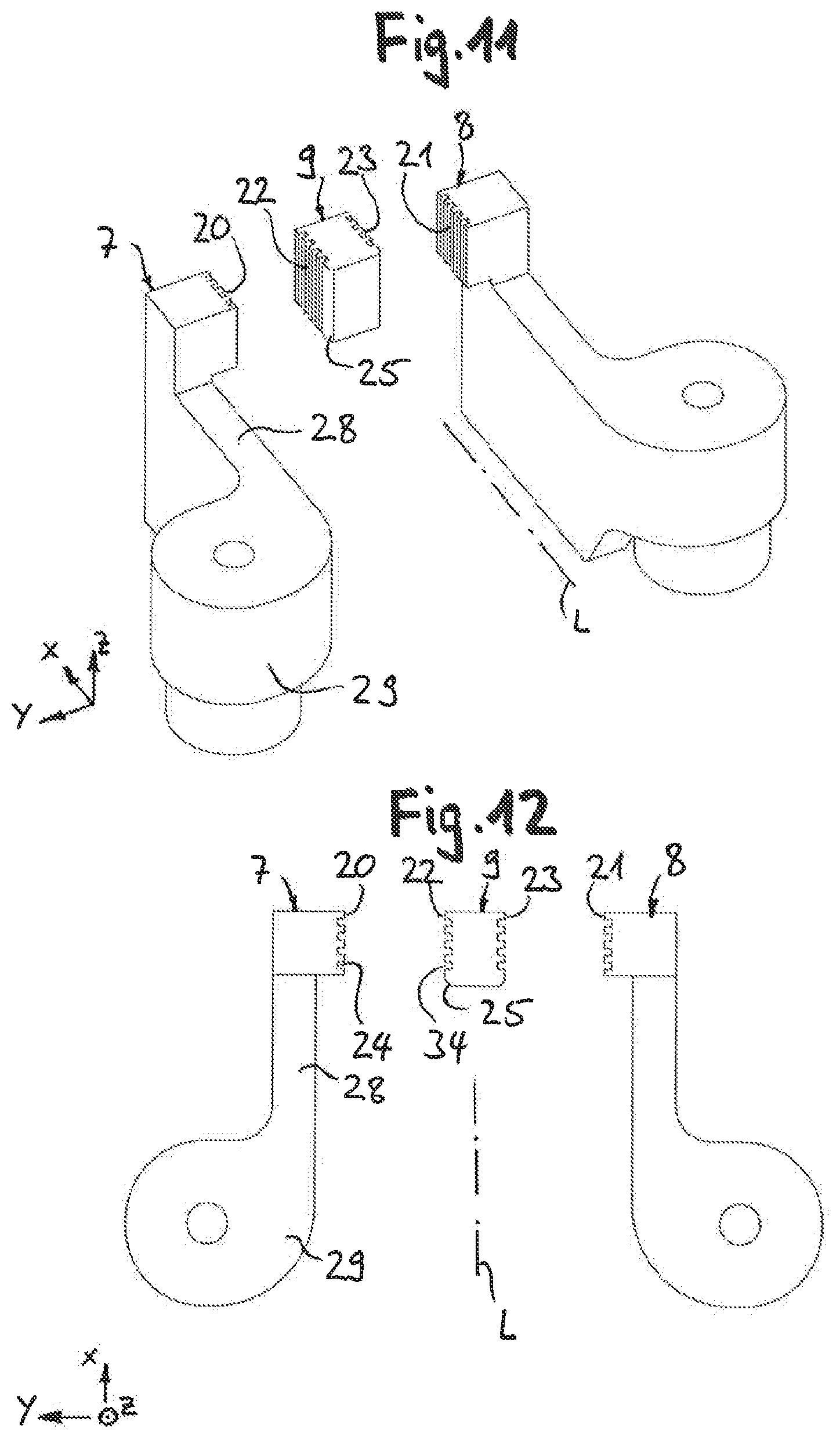 Patent US12620509 Figure 9 – Cable alignment apparatus and method for aligning assembled cable ends of two cables of a cable harness in the correct rotational position as well as arrangement for assembling plug housings with cable ends with the cable alignment apparatus