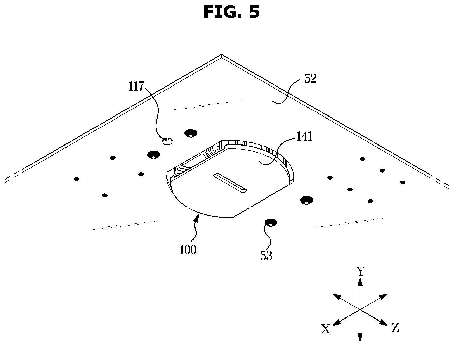 Patent US12620517 Figure 5 – Line filter and display device comprising same