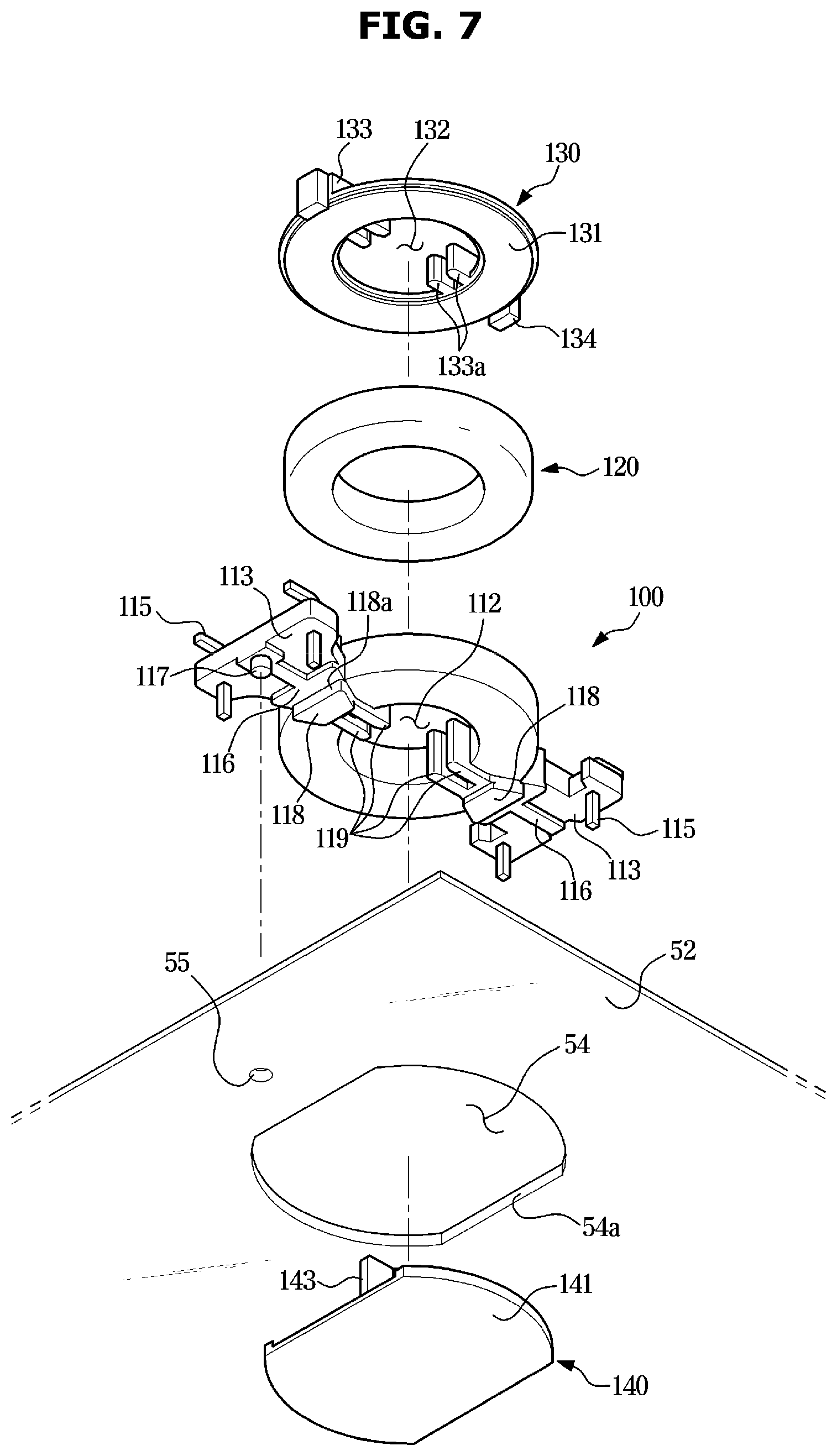 Patent US12620517 Figure 7 – Line filter and display device comprising same