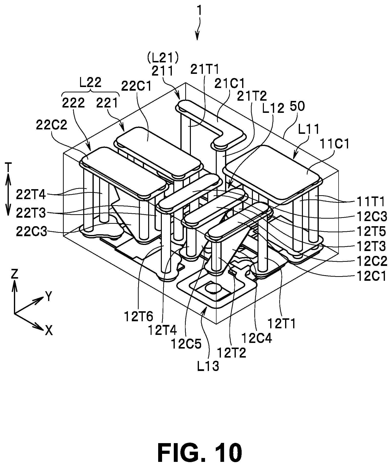 Patent US12620519 Figure 10 – Multilayer electronic component