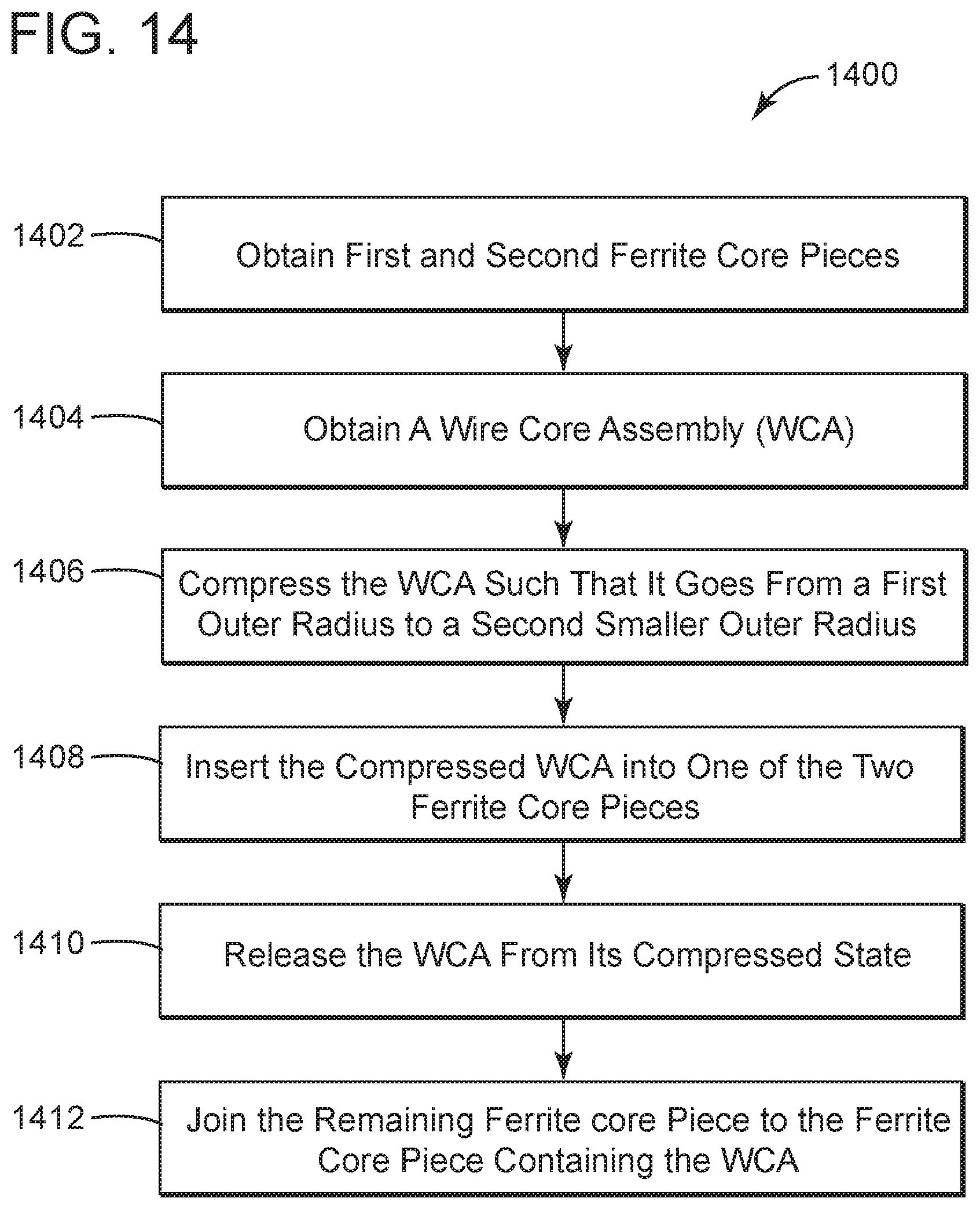 Patent US12620523 Figure 14 – Inductor apparatus optimized for low power loss in class-D audio amplifier applications and method for making the same