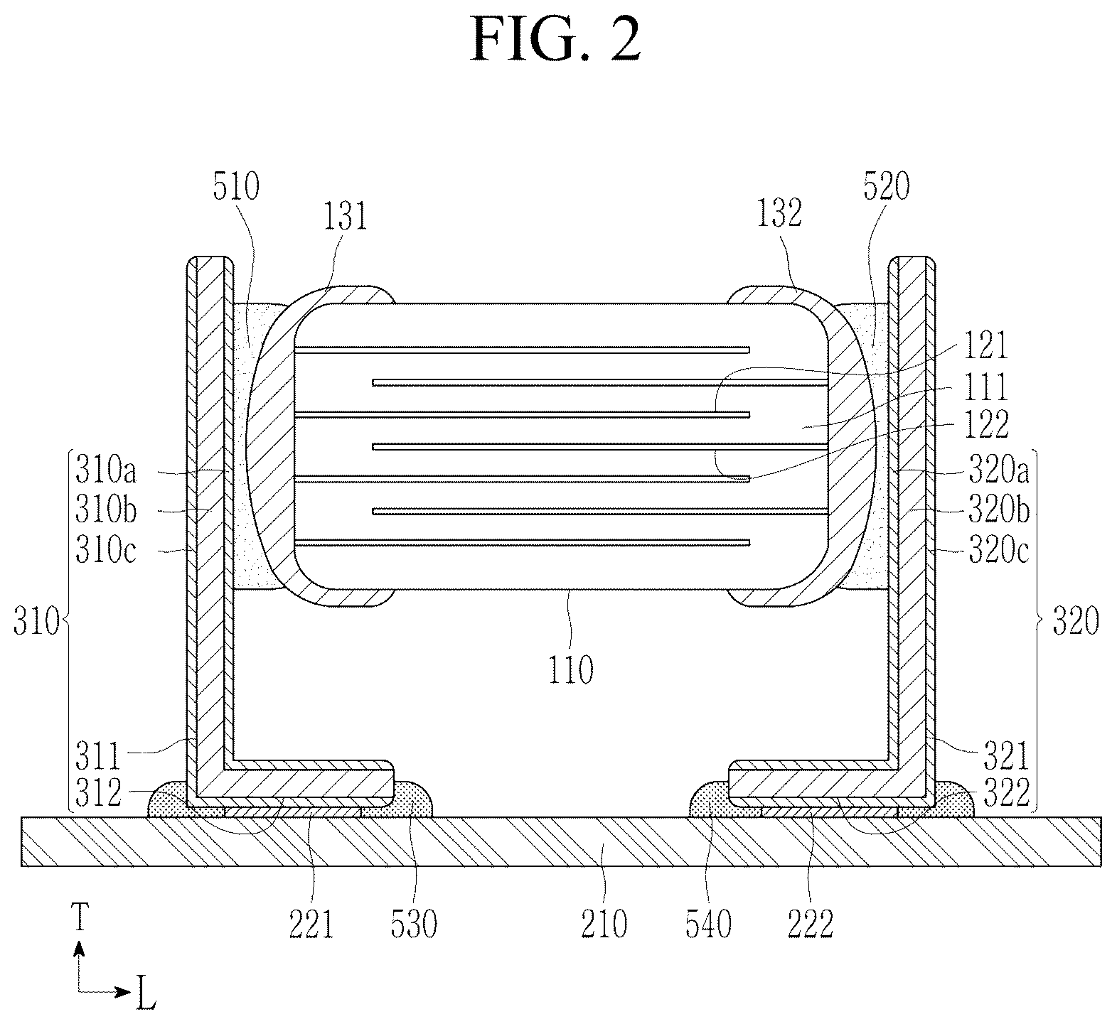 Patent US12620527 Figure 2 – Electronic component