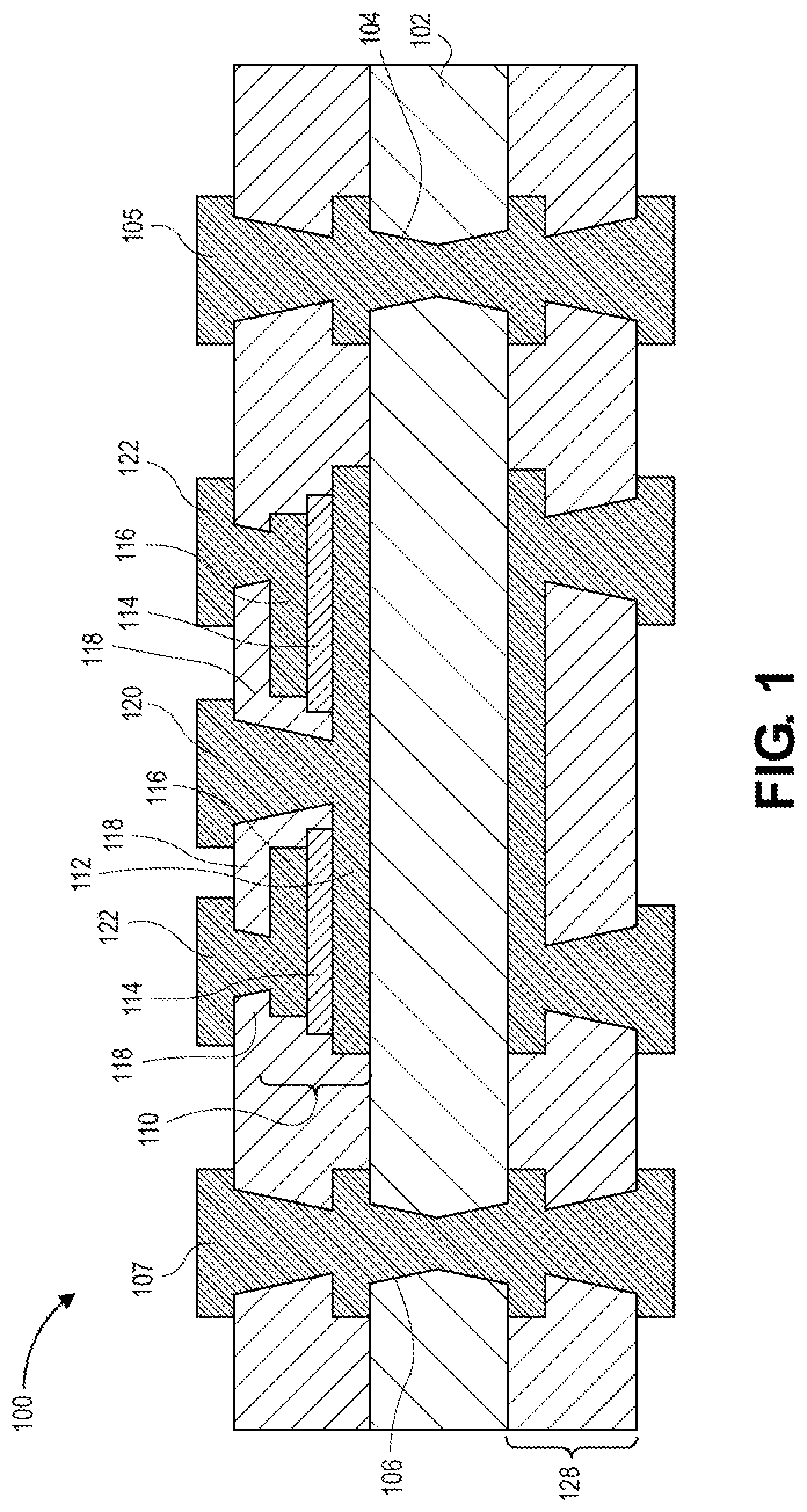 Patent US12620534 — Film capacitor on a glass substrate — Figure 1