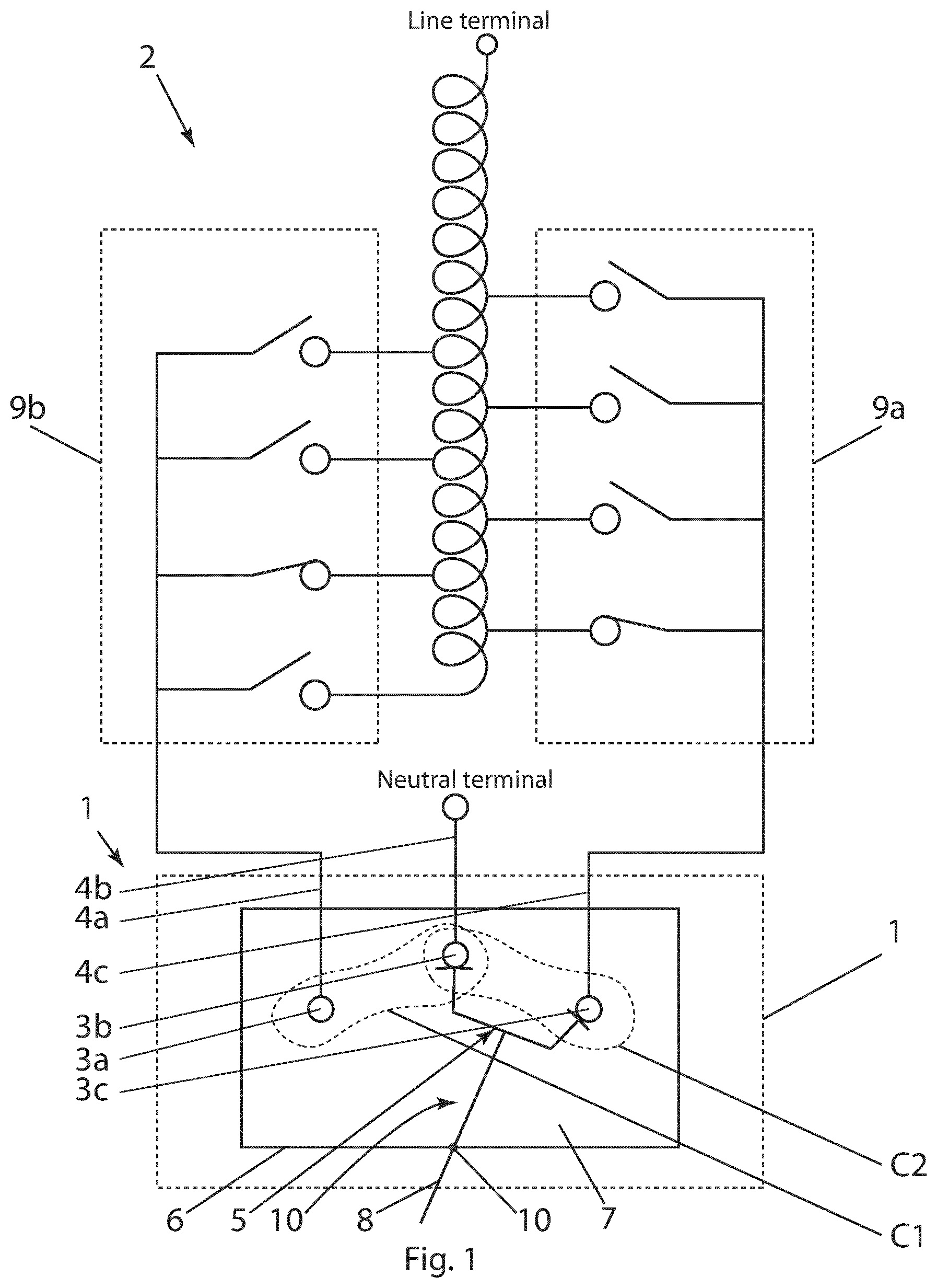 Patent US12620535 — Electrical switch for an on-load tap changer — Figure 1