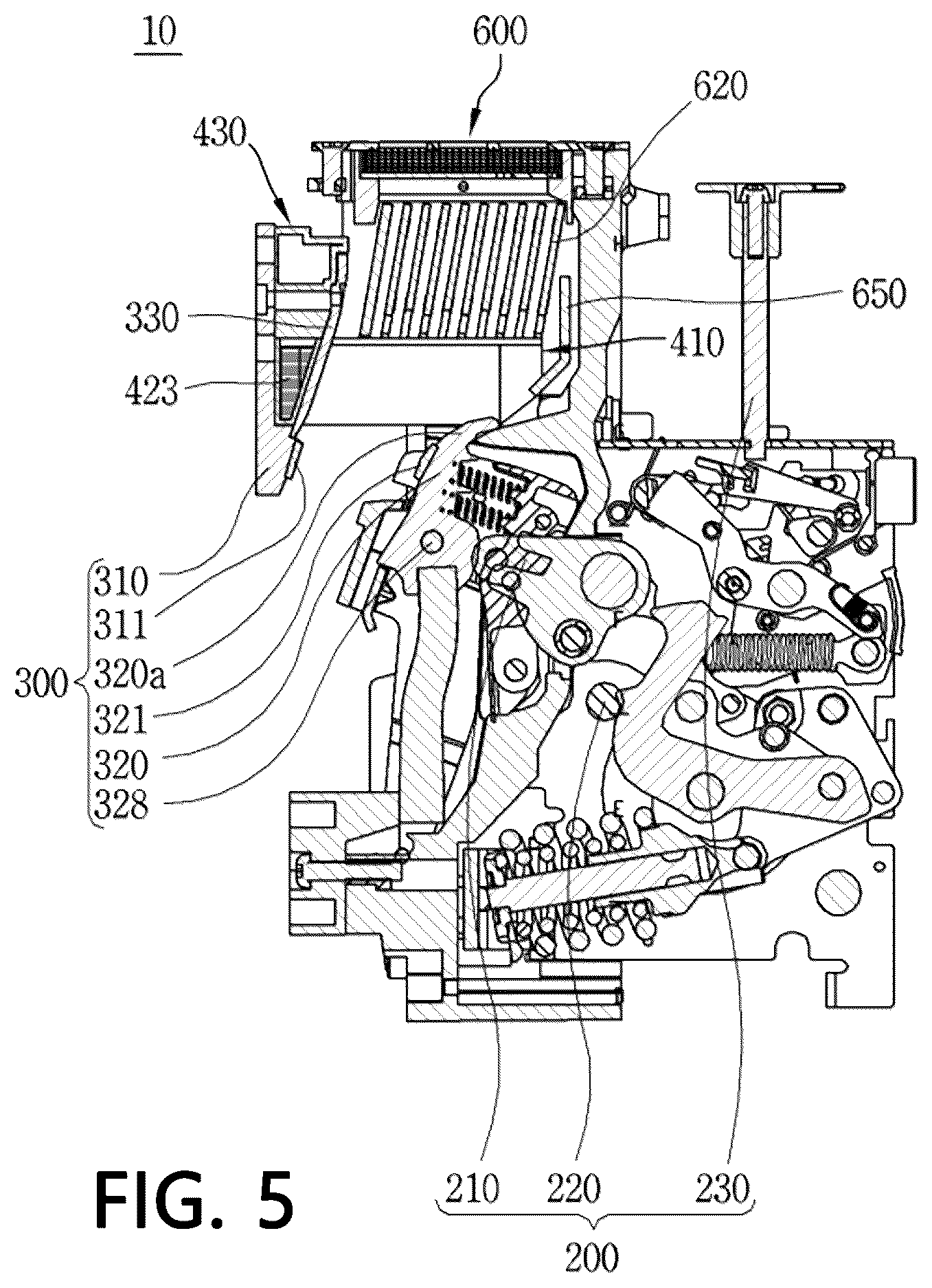 Patent US12620536 Figure 5 – Circuit breaking unit and air circuit breaker including same