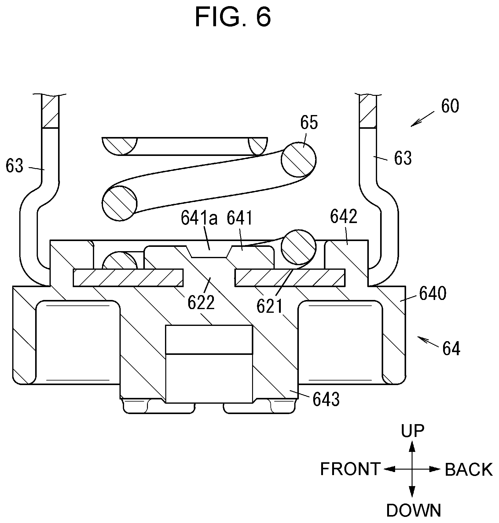 Patent US12620540 Figure 6 – Contact device and electromagnetic relay
