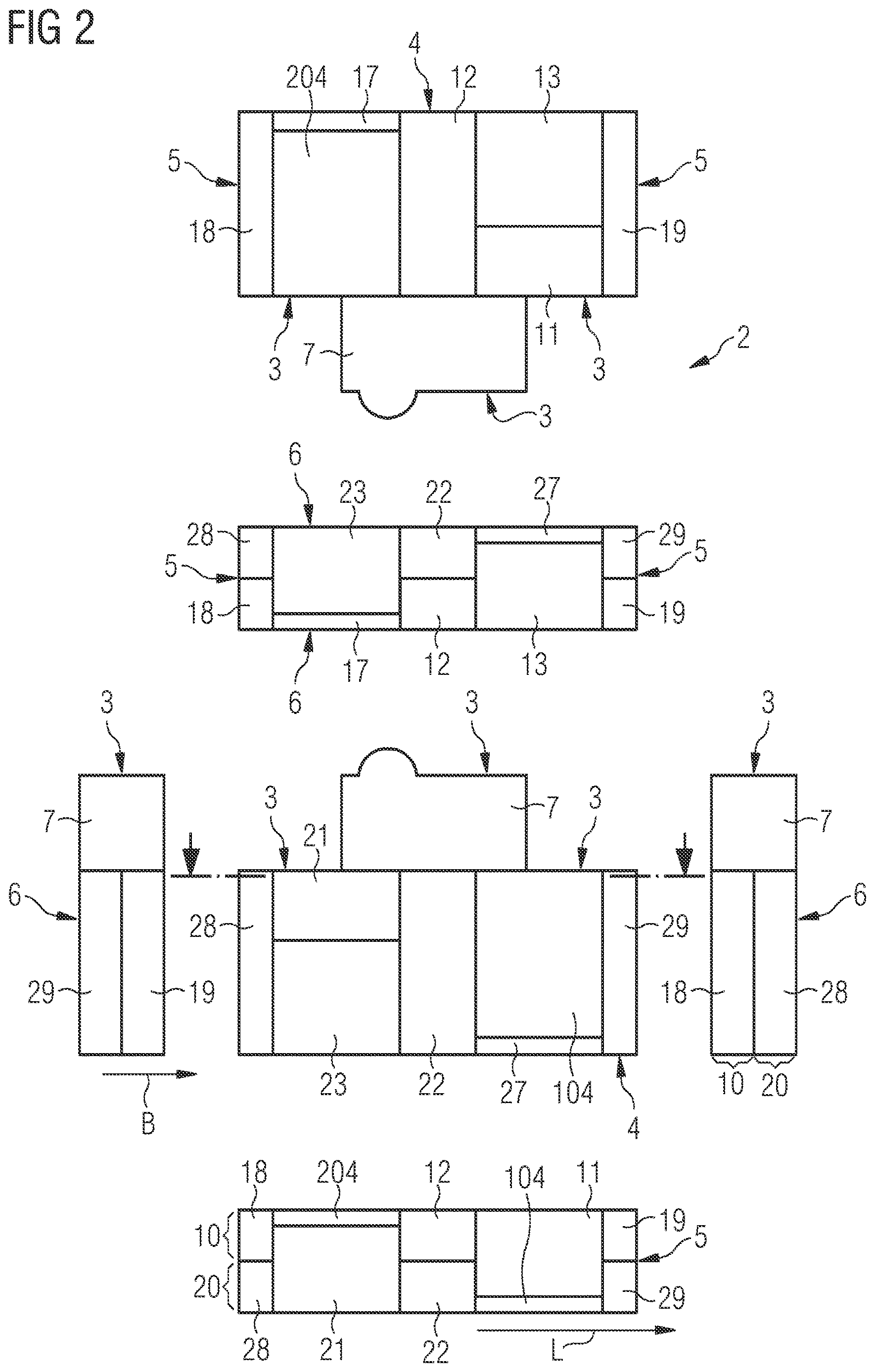Patent US12620541 Figure 2 – Insulating-material housing and compact circuit breaker