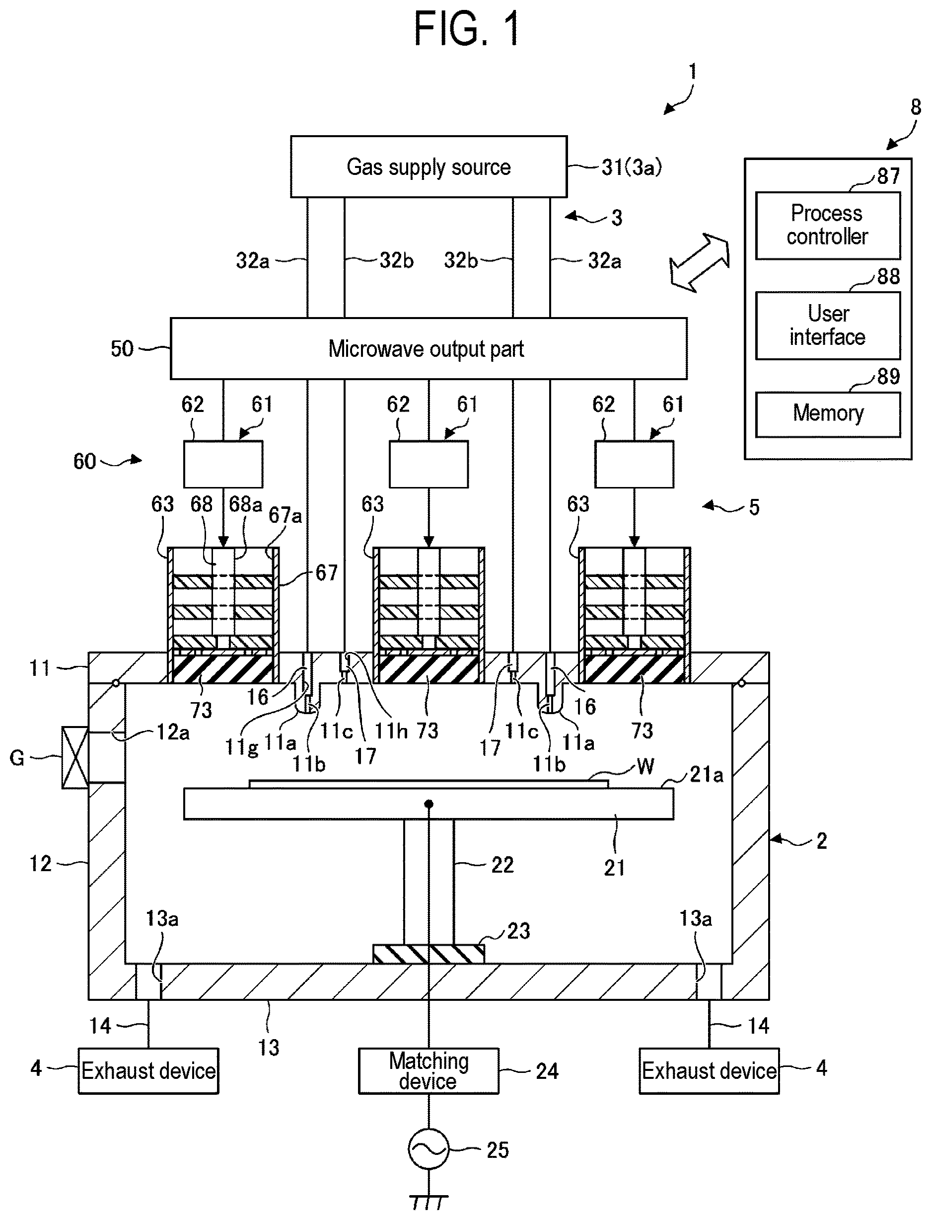 Patent US12620557 Figure 1 – Plasma processing apparatus