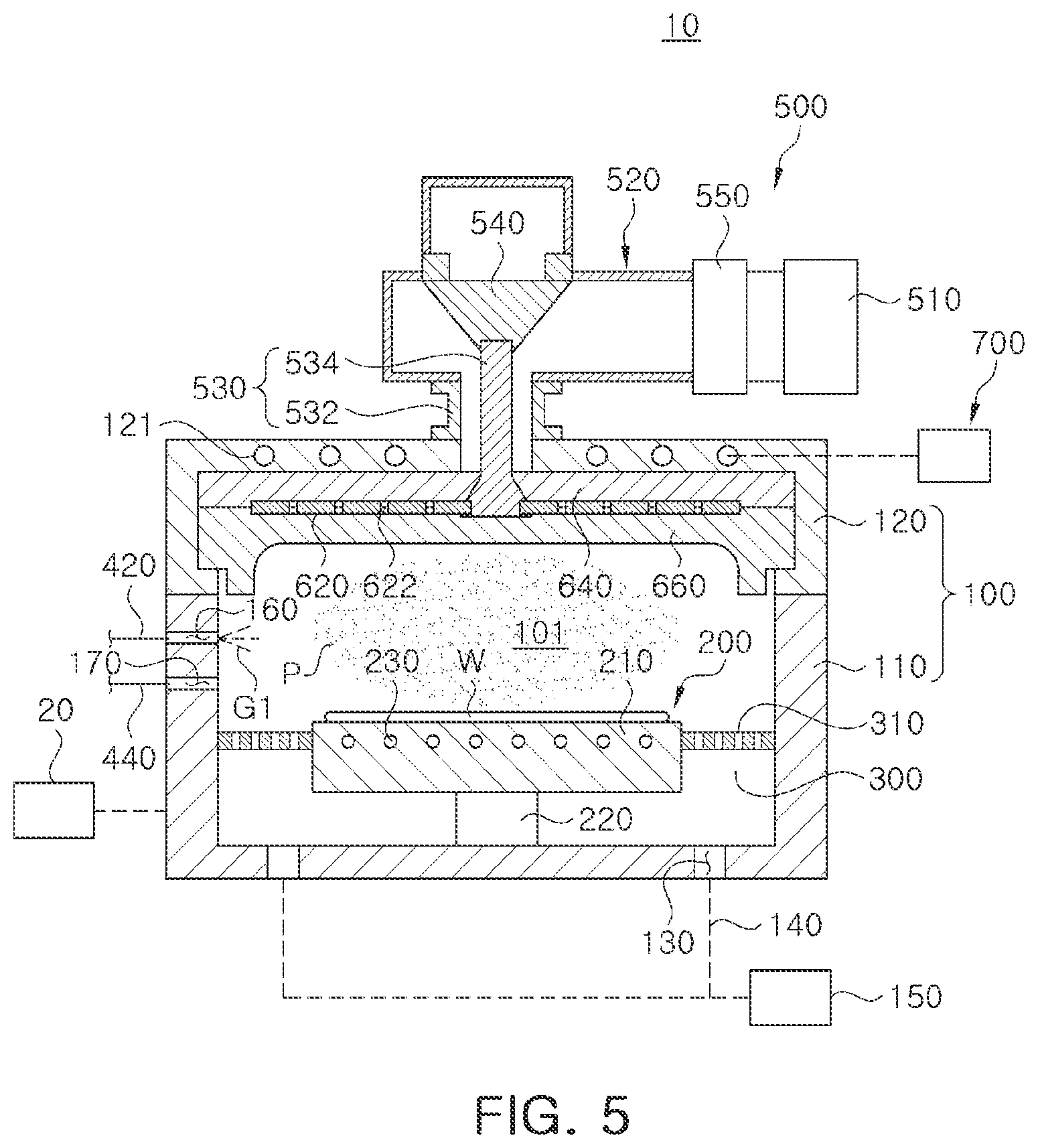 Patent US12620558 Figure 6 – Apparatus for processing substrate and method of processing substrate