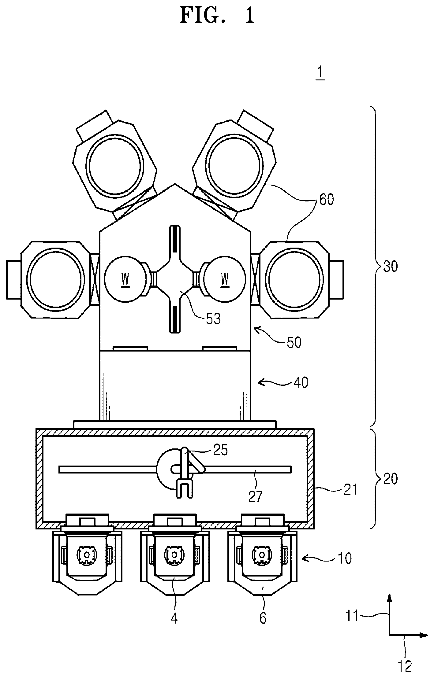 Patent US12620560 Figure 1 – Apparatus for treating substrate and method for aligning dielectric plate using the same