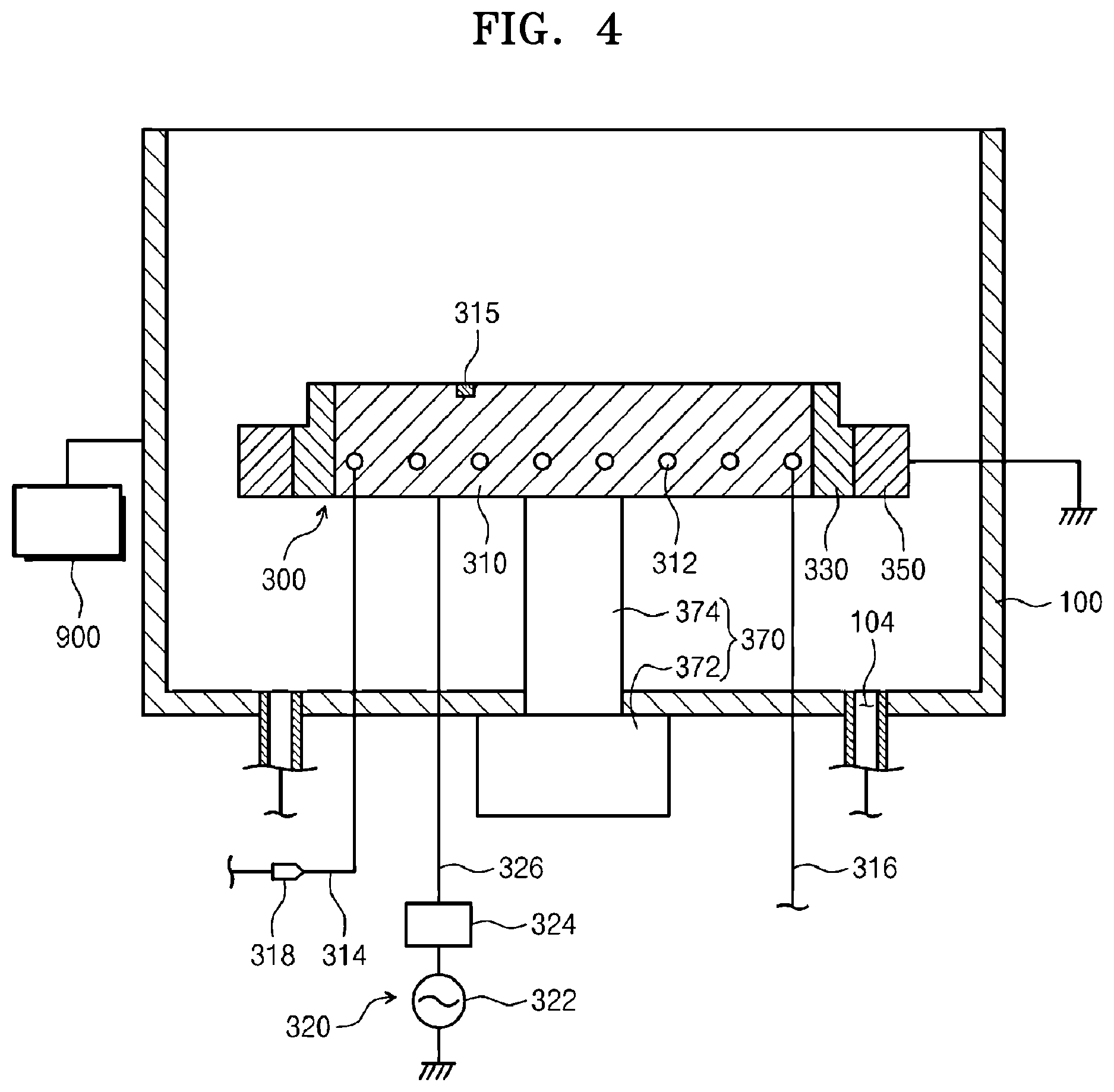 Patent US12620560 Figure 4 – Apparatus for treating substrate and method for aligning dielectric plate using the same
