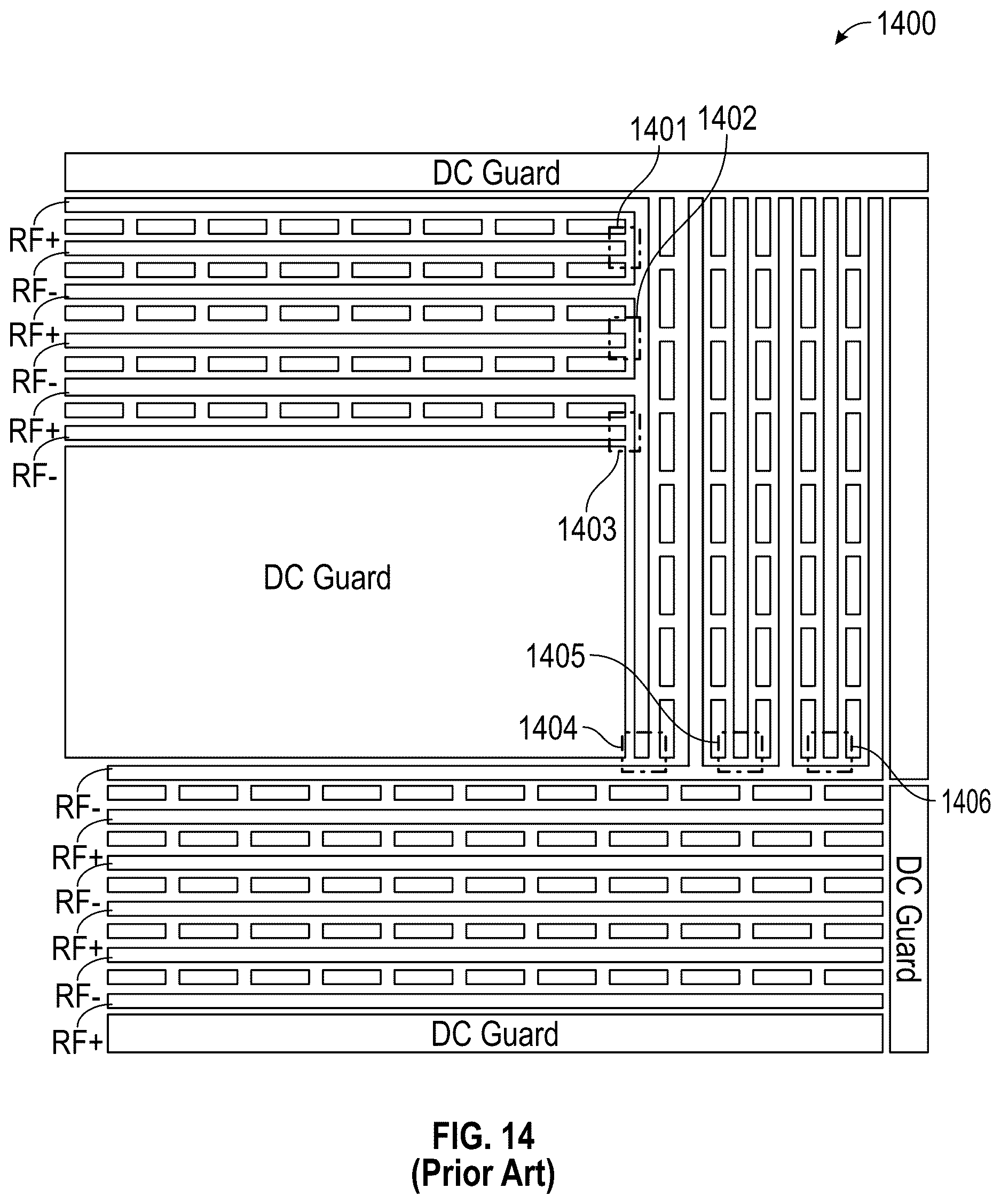 Patent US12620567 Figure 14 – Apparatus for ion manipulation having curved turn regions