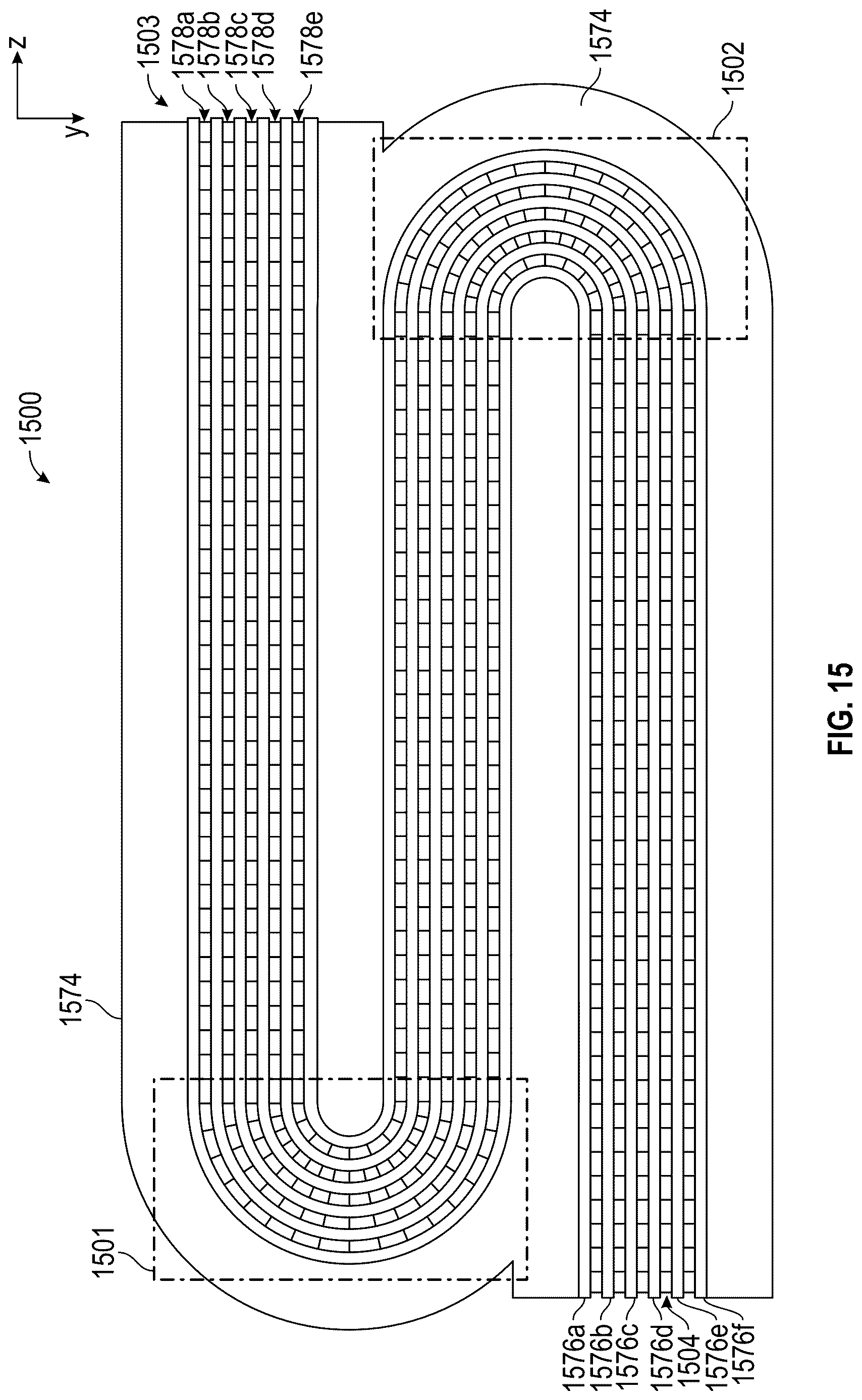 Patent US12620567 Figure 15 – Apparatus for ion manipulation having curved turn regions