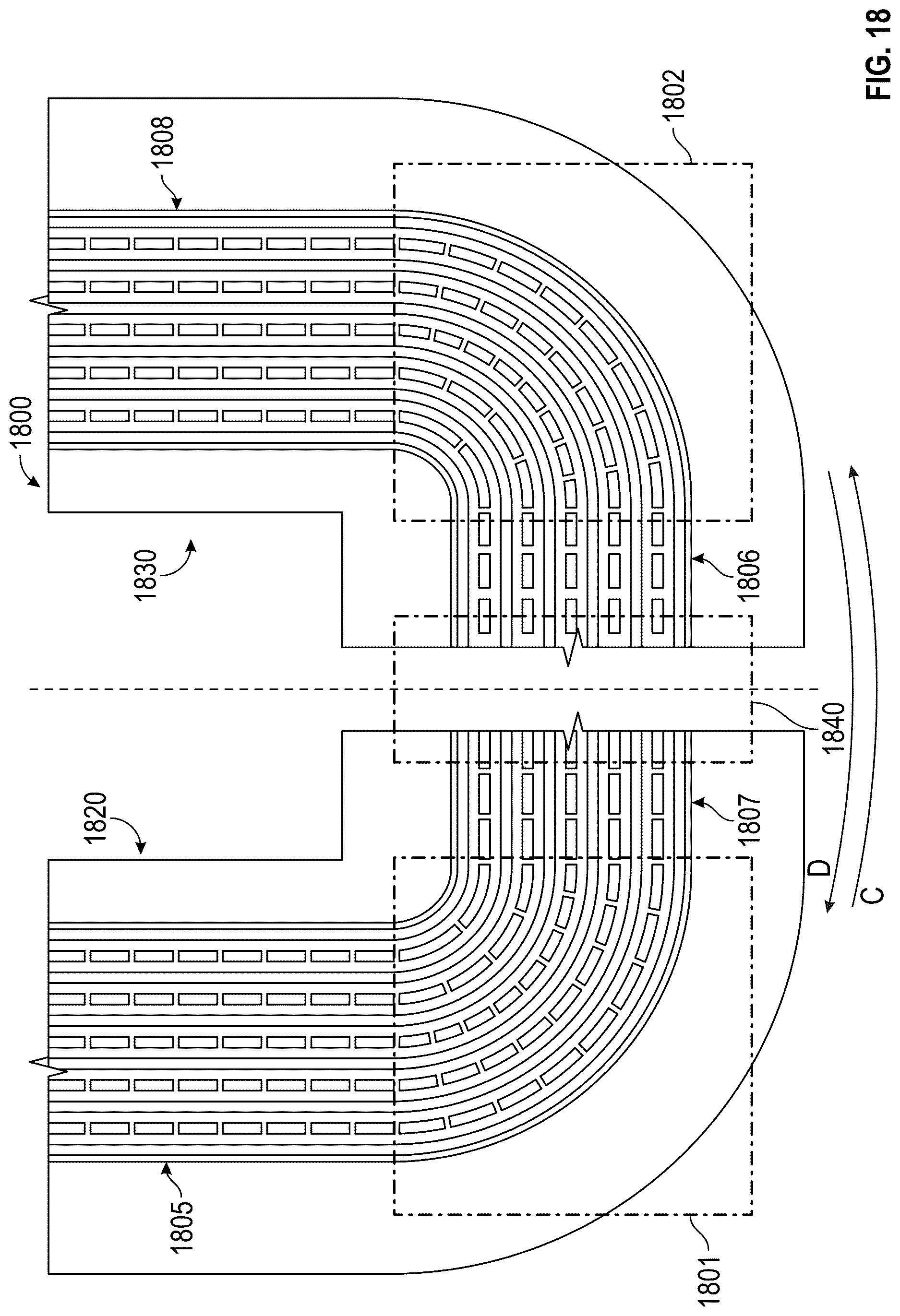 Patent US12620567 Figure 20 – Apparatus for ion manipulation having curved turn regions