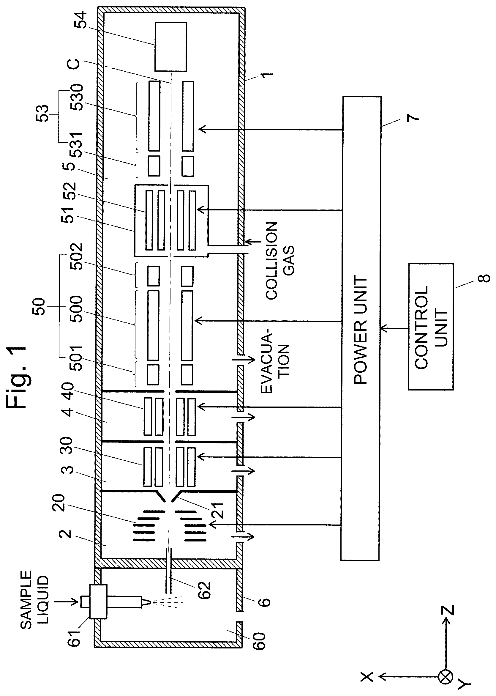 Patent US12620569 Figure 1 – Quadrupole-mass-filter driving method and quadrupole mass spectrometer