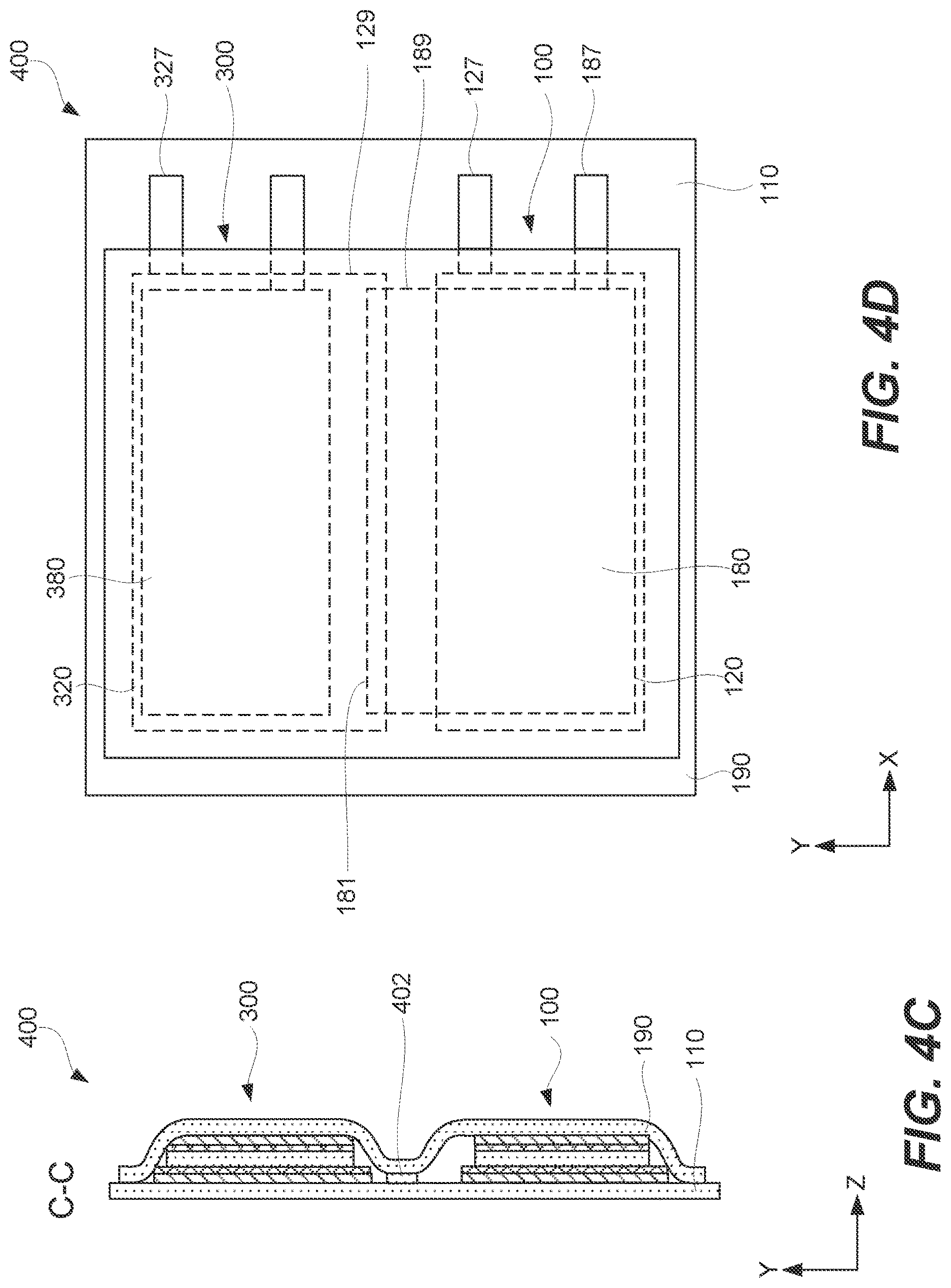 Patent US12620570 Figure 5 – Electronic circuits with directly integrated electrochemical cells