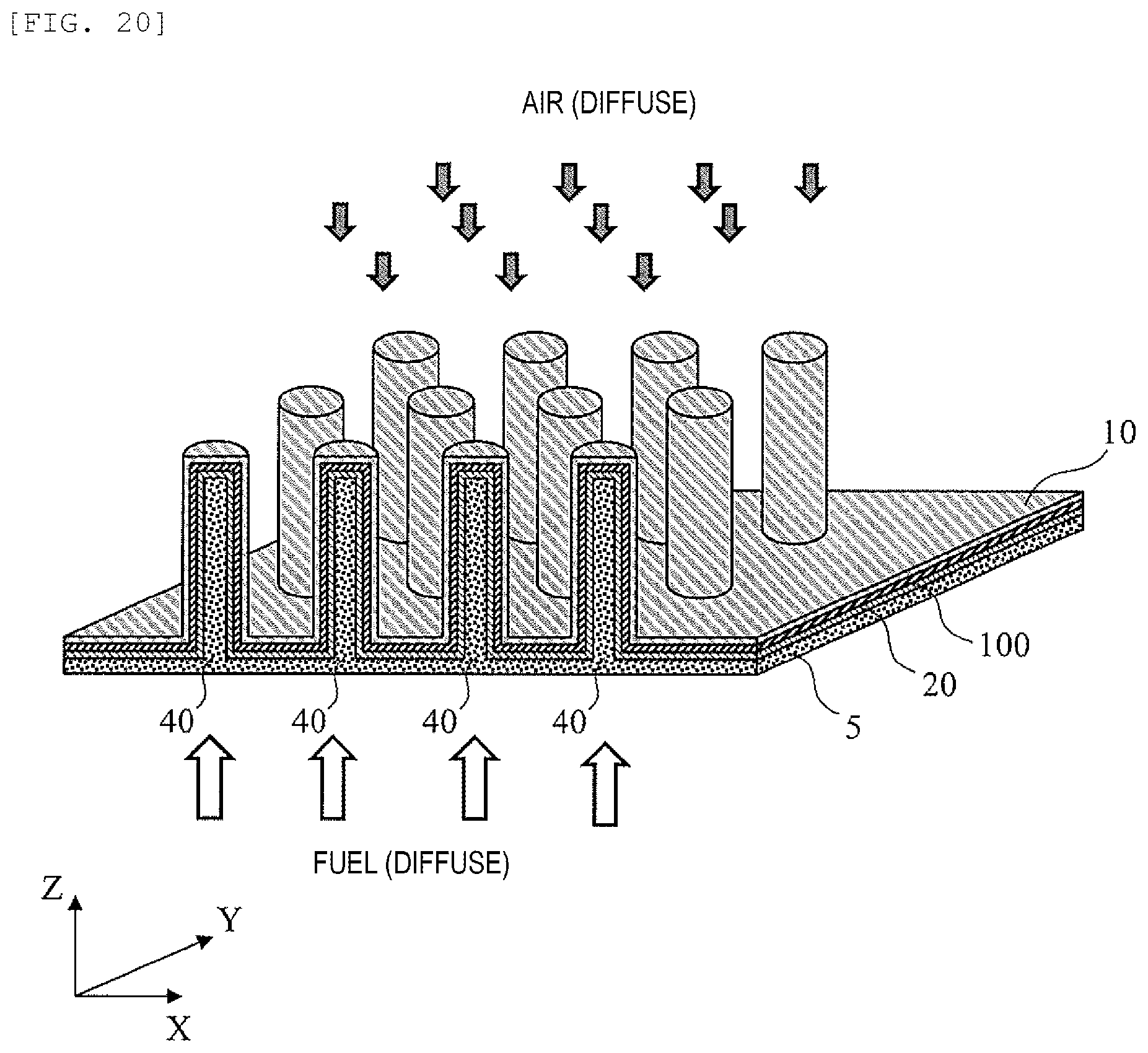 Patent US12620604 Figure 15 – Fuel cell and method for producing same