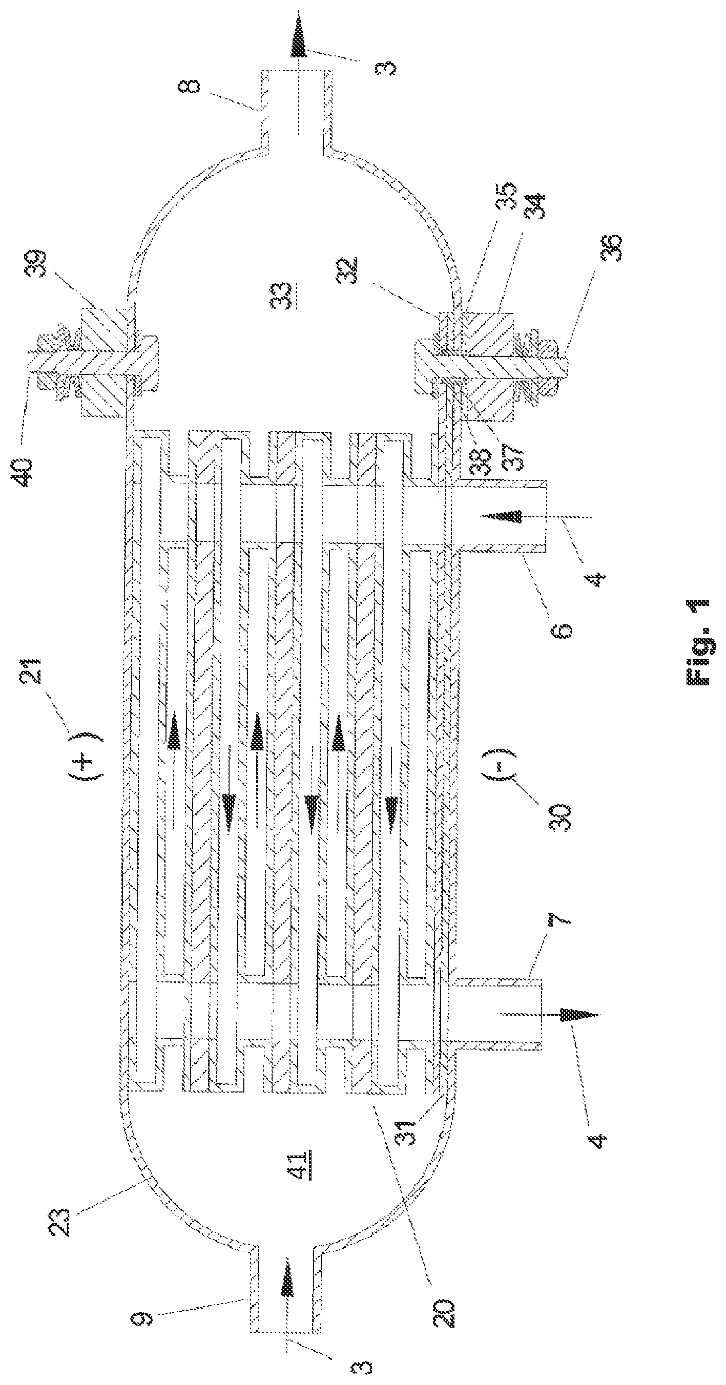 Patent US12620605 Figure 1 – Power connection for electrochemical cell stack