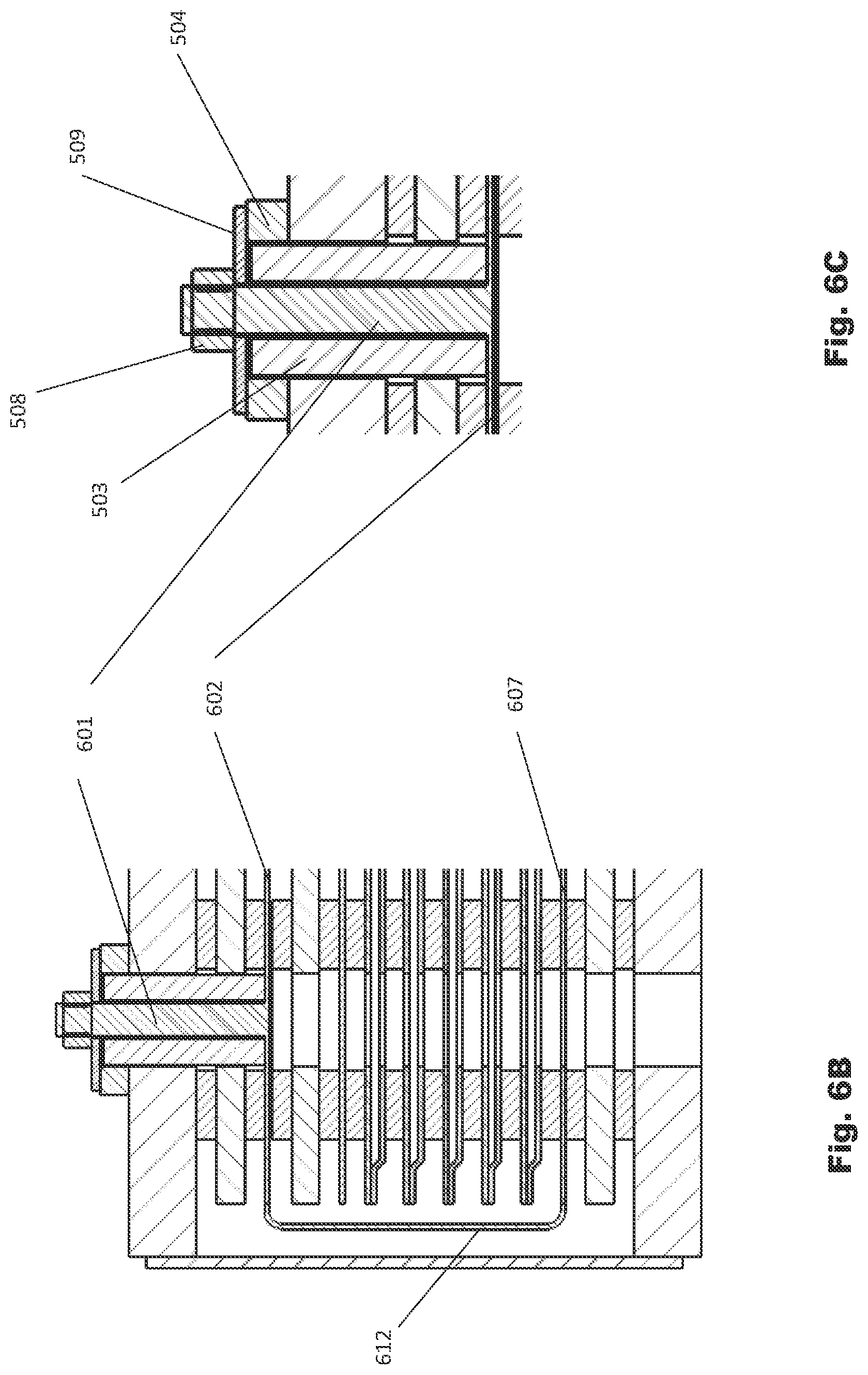 Patent US12620605 Figure 8 – Power connection for electrochemical cell stack