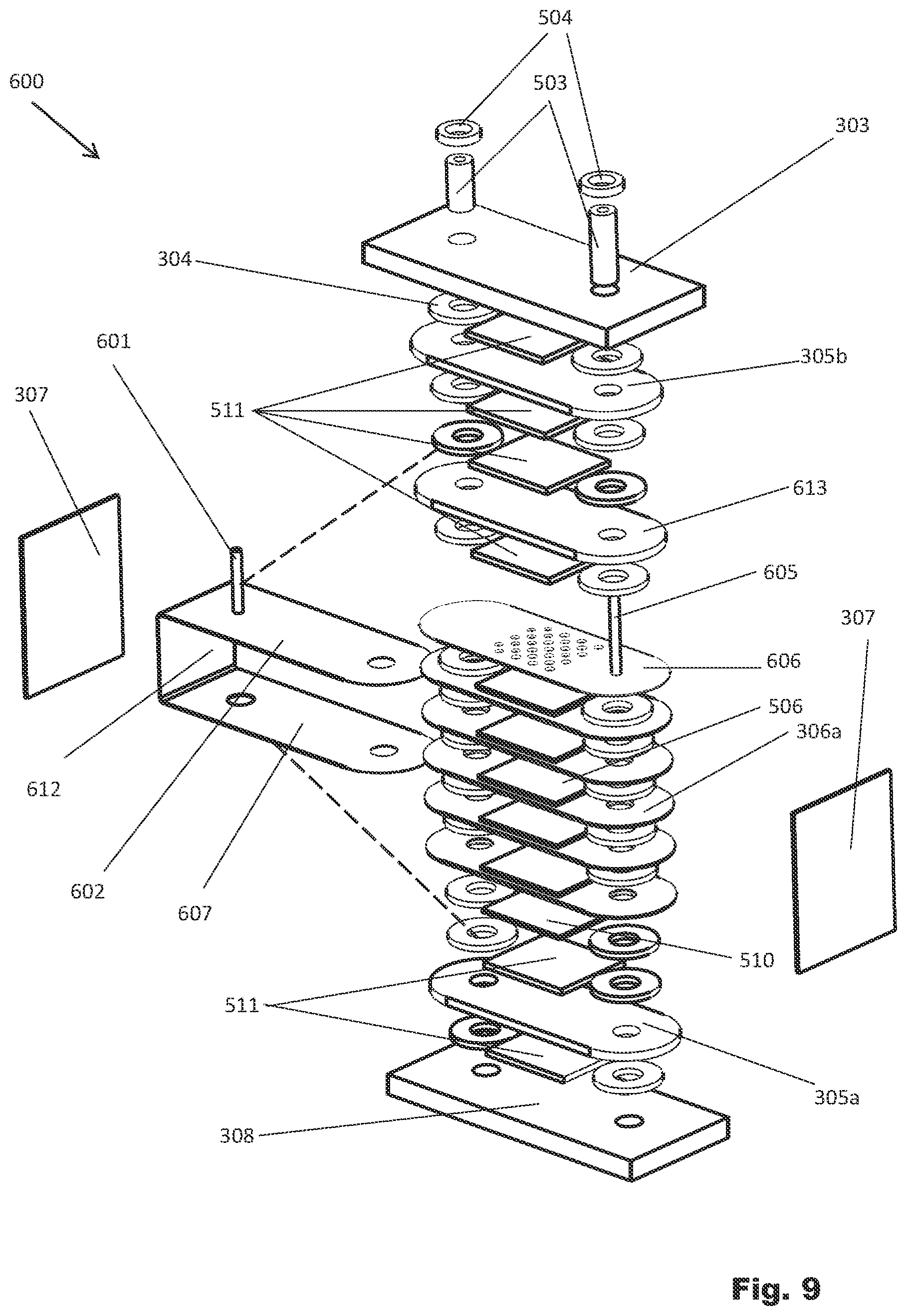 Patent US12620605 Figure 11 – Power connection for electrochemical cell stack