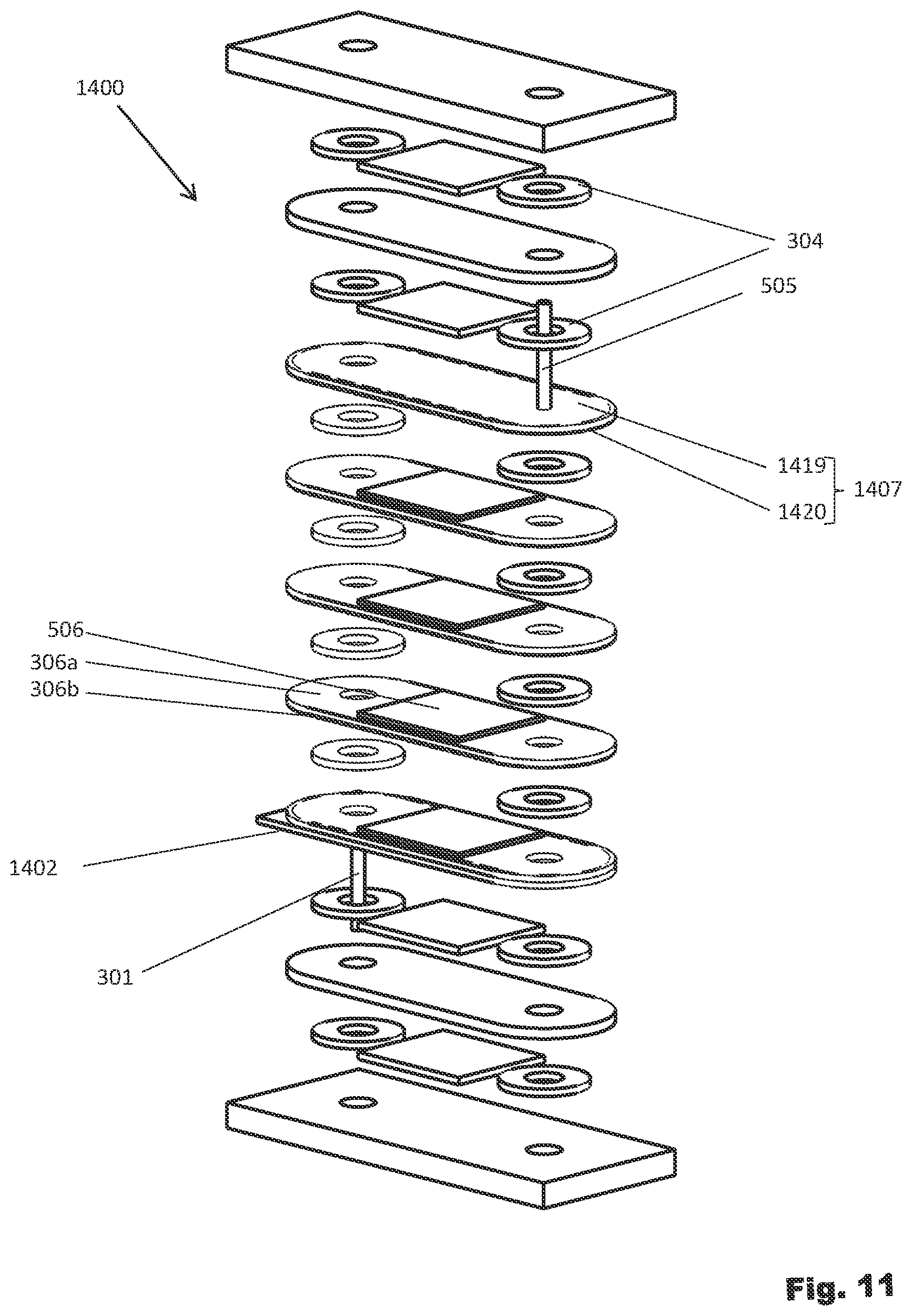 Patent US12620605 Figure 13 – Power connection for electrochemical cell stack