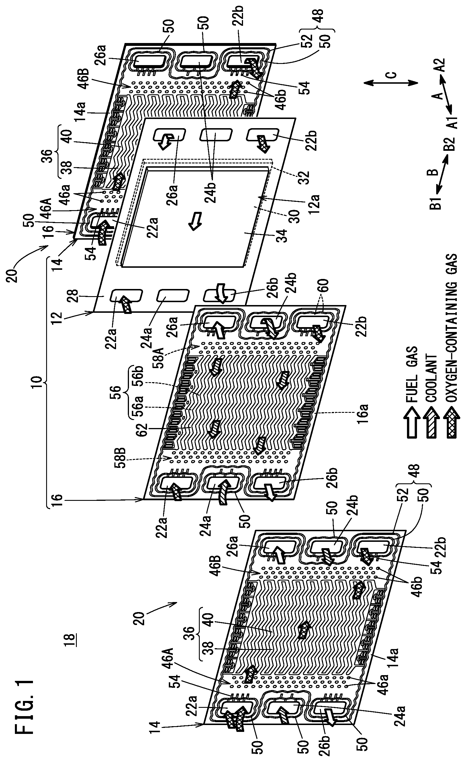Patent US12620606 Figure 1 – Power generation cell
