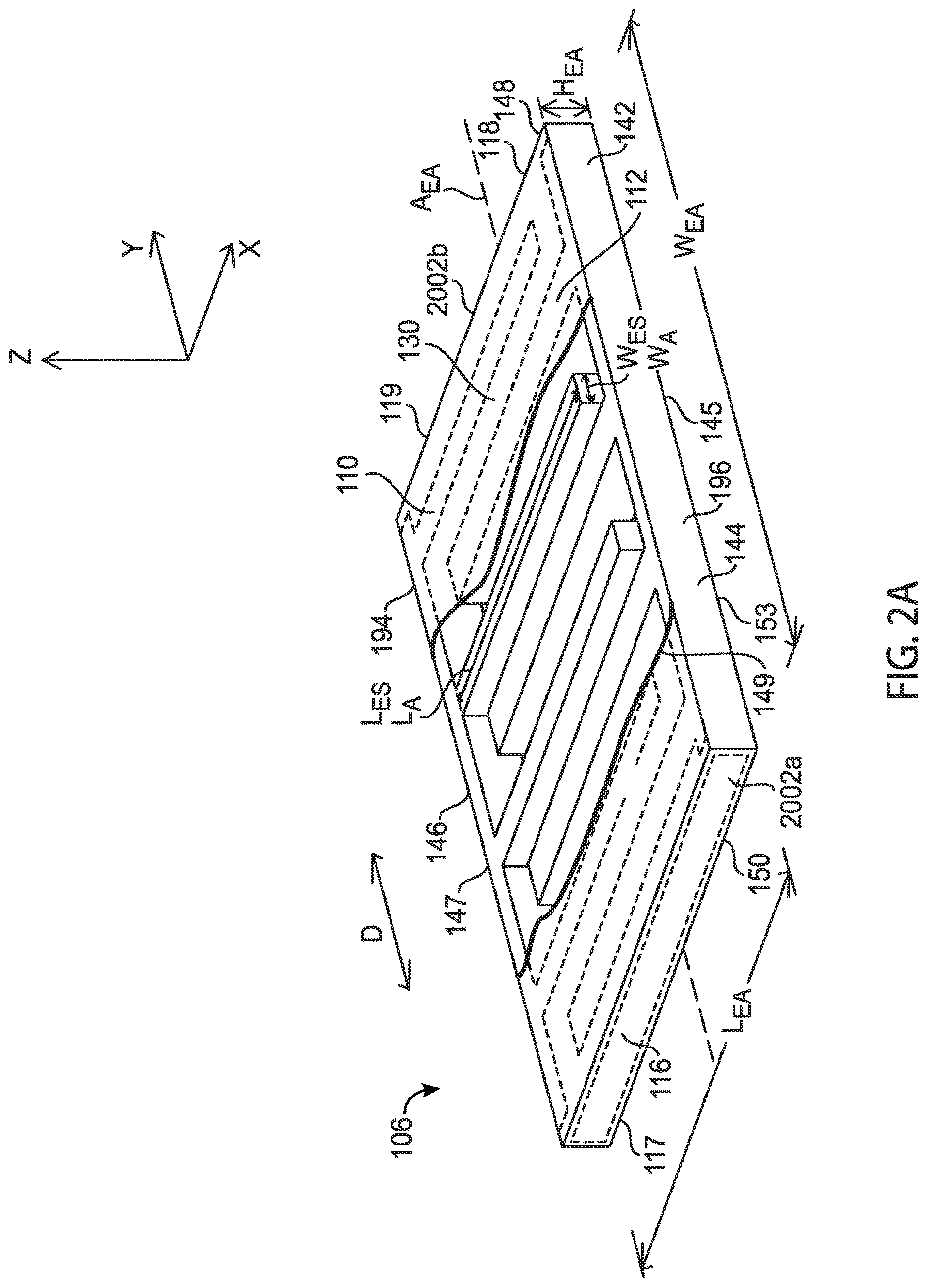Patent US12620613 Figure 2 – Dimensional constraints for three-dimensional batteries
