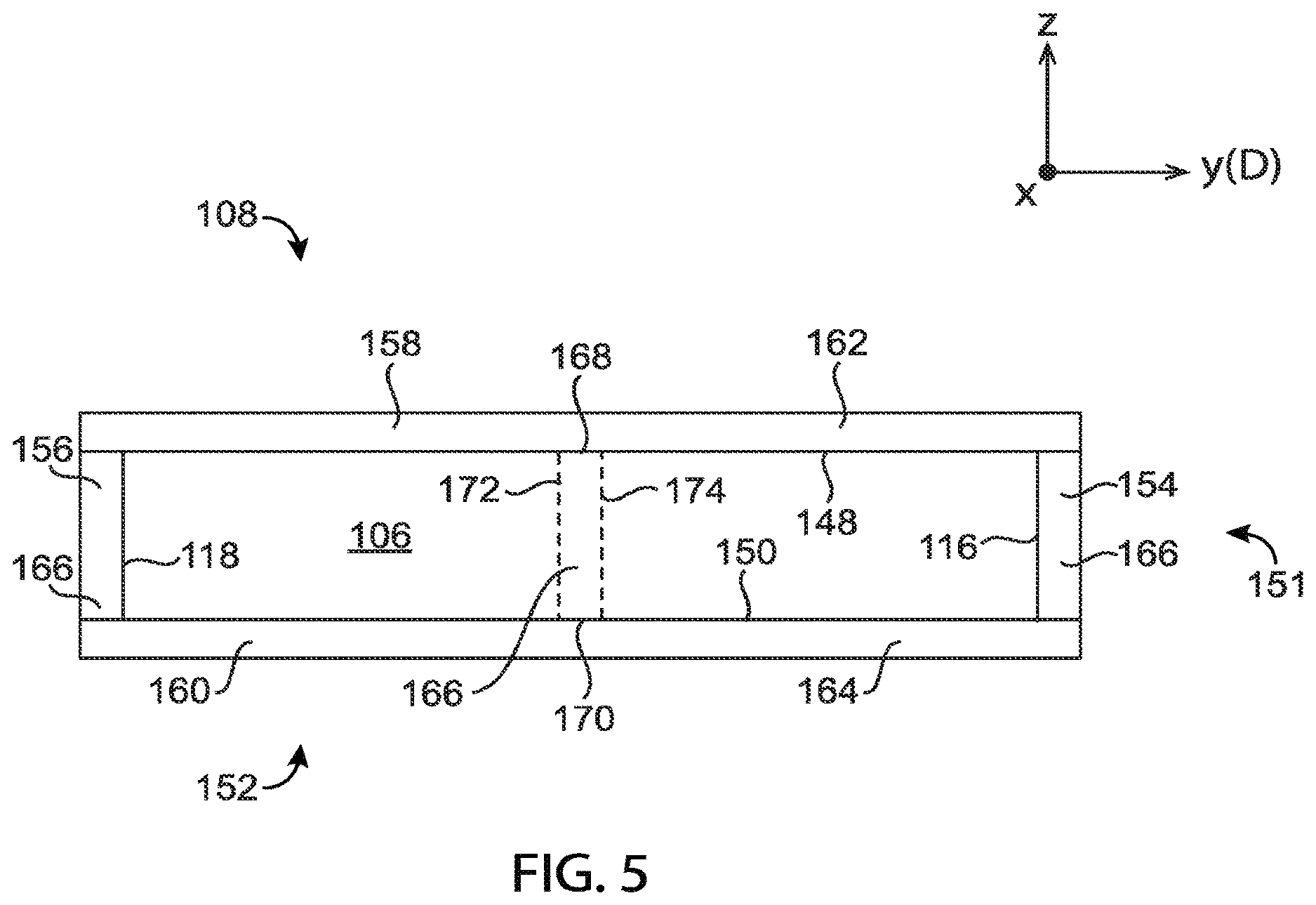 Patent US12620613 Figure 8 – Dimensional constraints for three-dimensional batteries
