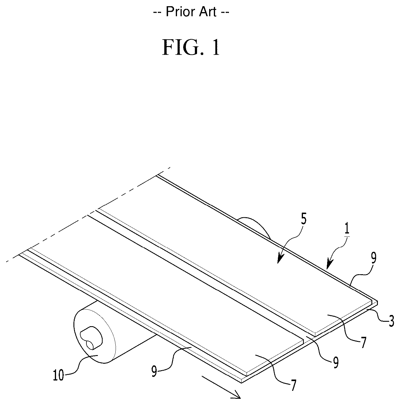Patent US12620614 Figure 1 – Roll for supporting electrode and electrode manufacturing apparatus including the same