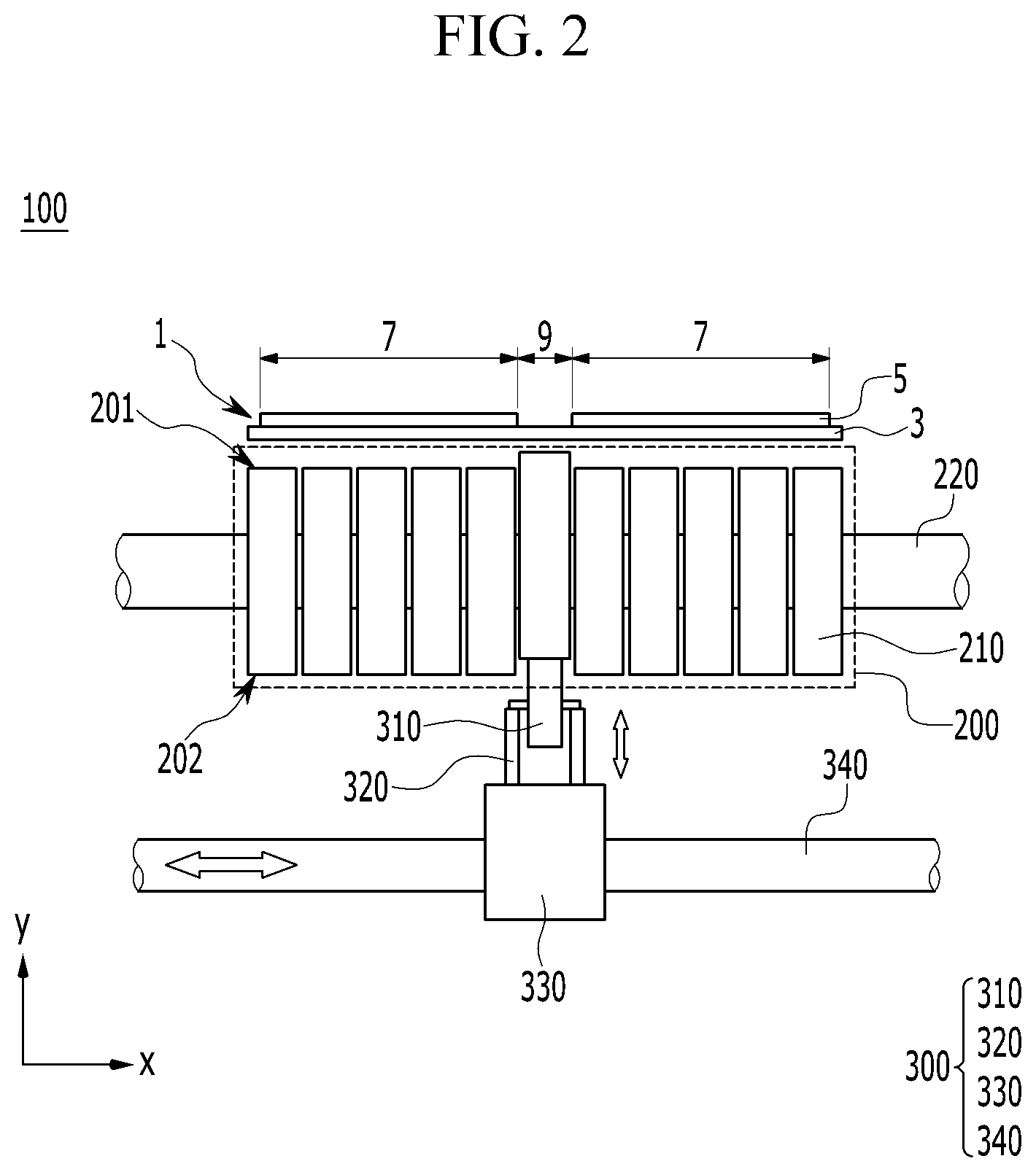 Patent US12620614 Figure 2 – Roll for supporting electrode and electrode manufacturing apparatus including the same