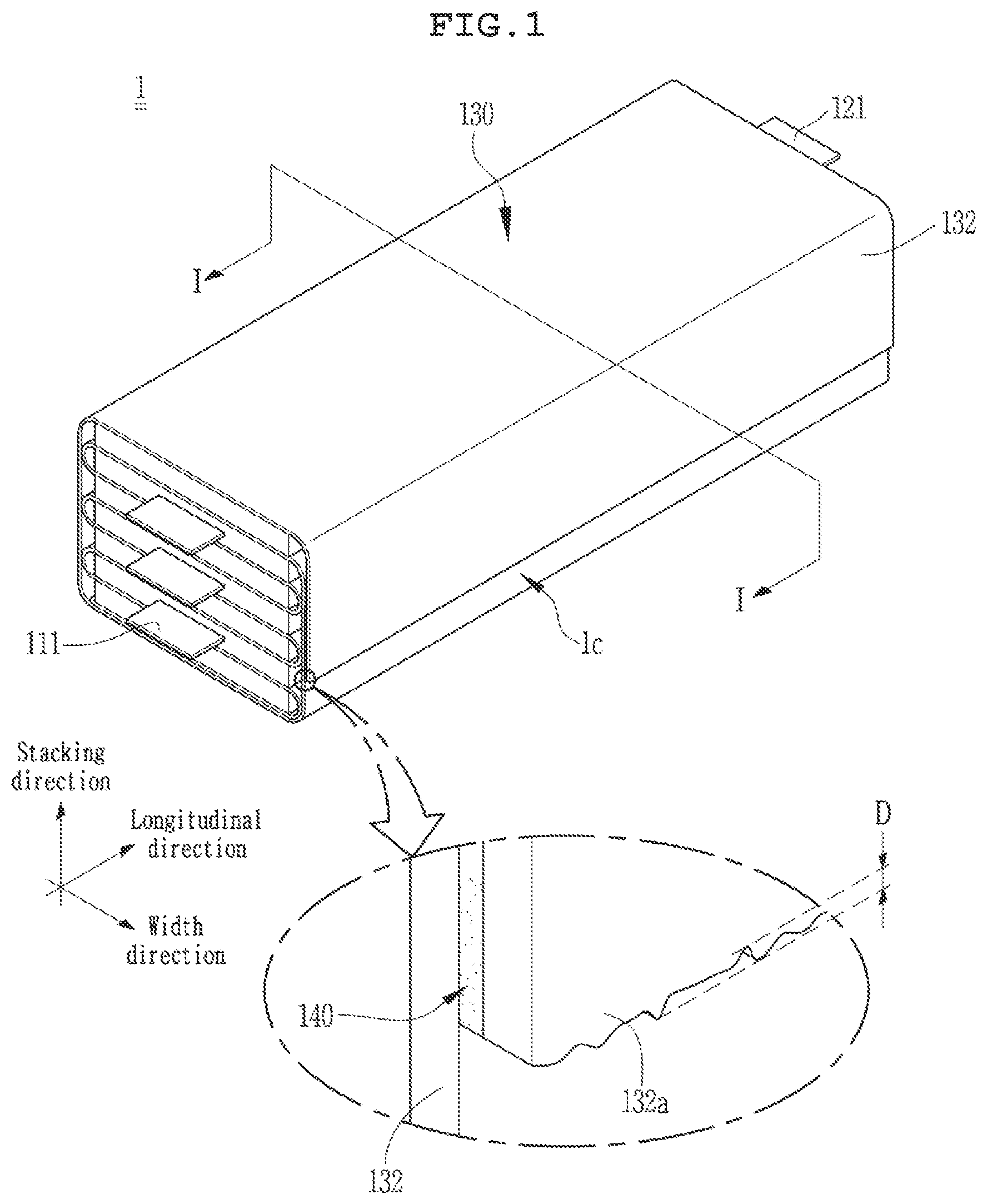 Patent US12620616 Figure 1 – Electrode assembly for secondary battery and method of manufacturing same