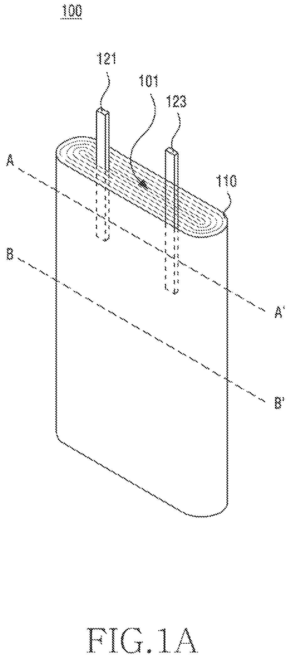 Patent US12620617 Figure 1 – Battery and electronic device comprising same