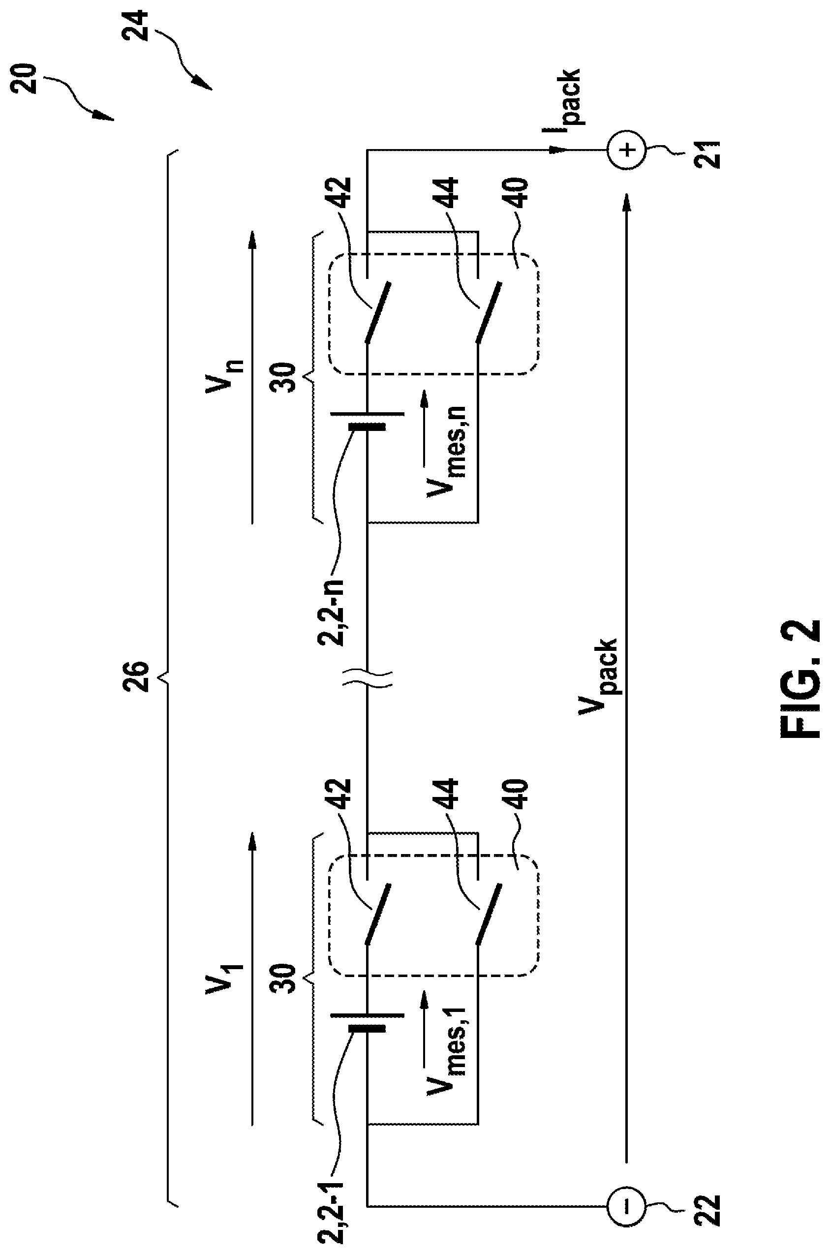 Patent US12620636 Figure 2 – Method for monitoring and controlling a battery pack, system for monitoring and controlling a battery pack, battery management system