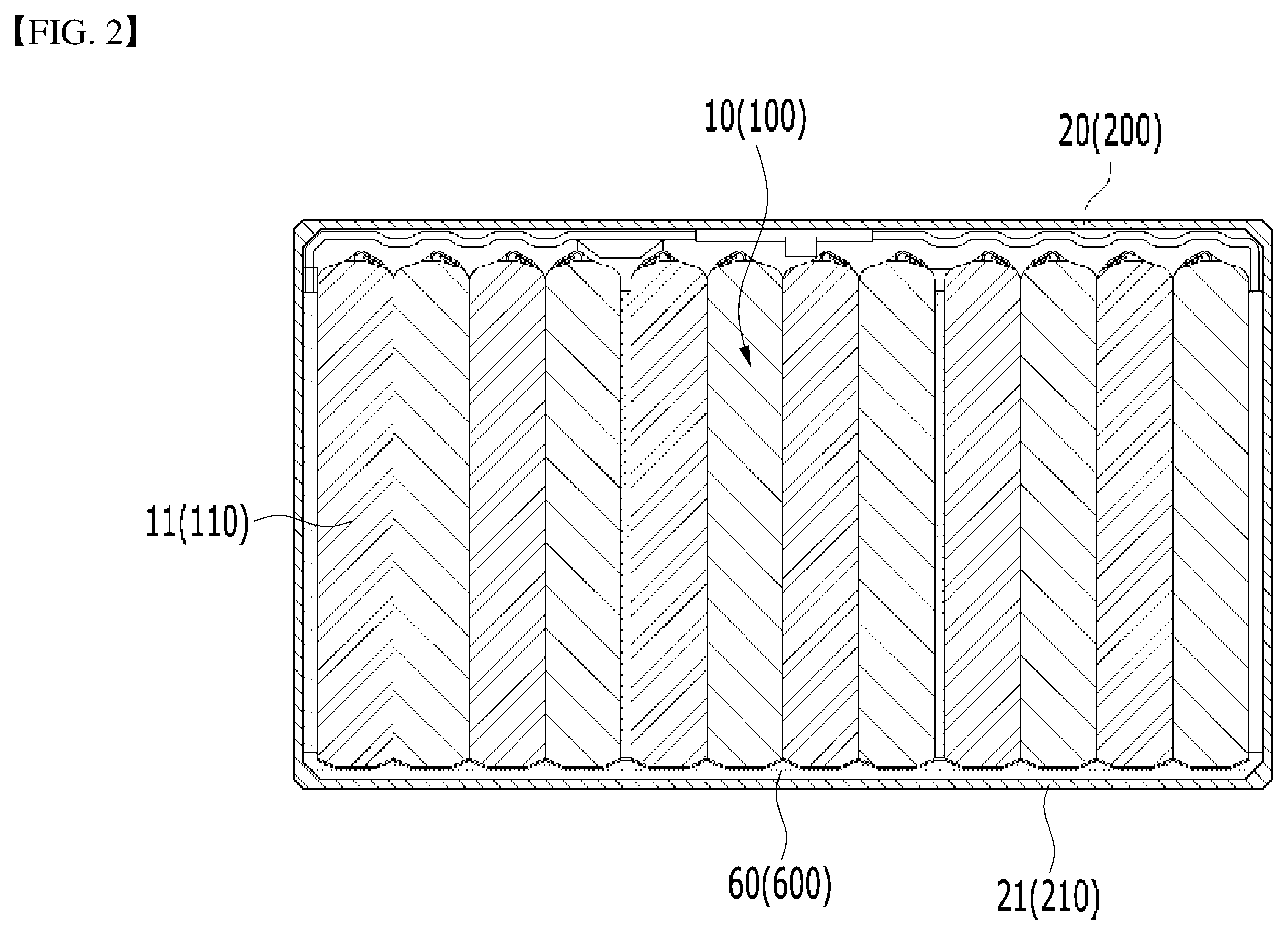 Patent US12620642 Figure 2 – Battery module and battery pack including the same