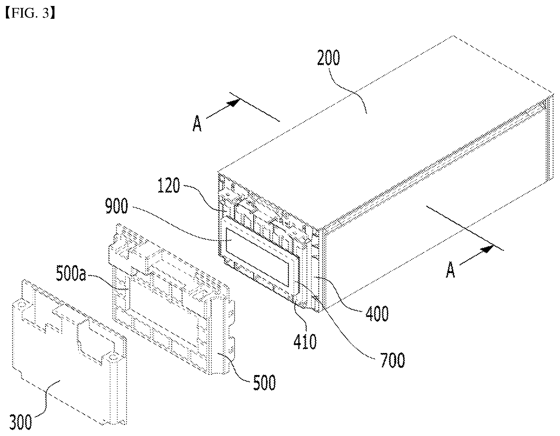 Patent US12620642 Figure 3 – Battery module and battery pack including the same