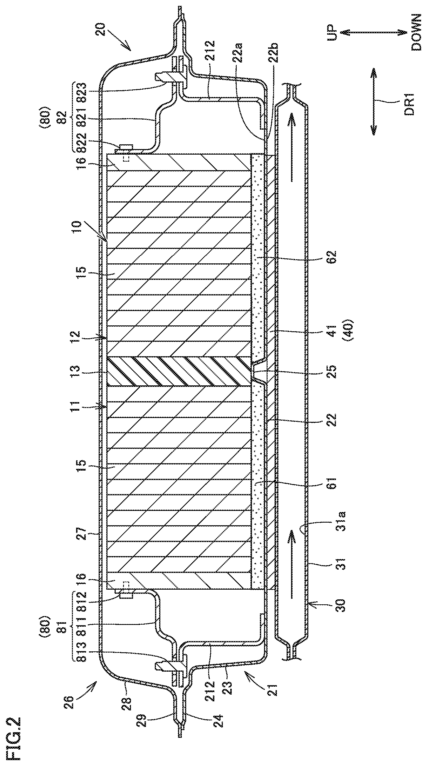 Patent US12620650 Figure 2 – Power storage device