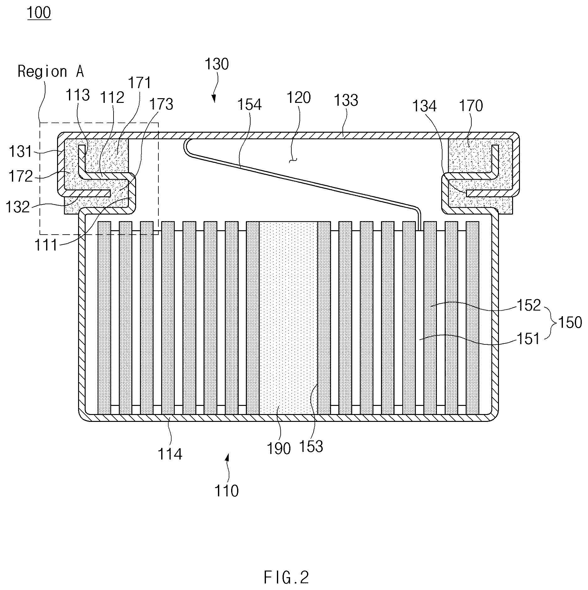 Patent US12620654 Figure 2 – Button-type secondary battery
