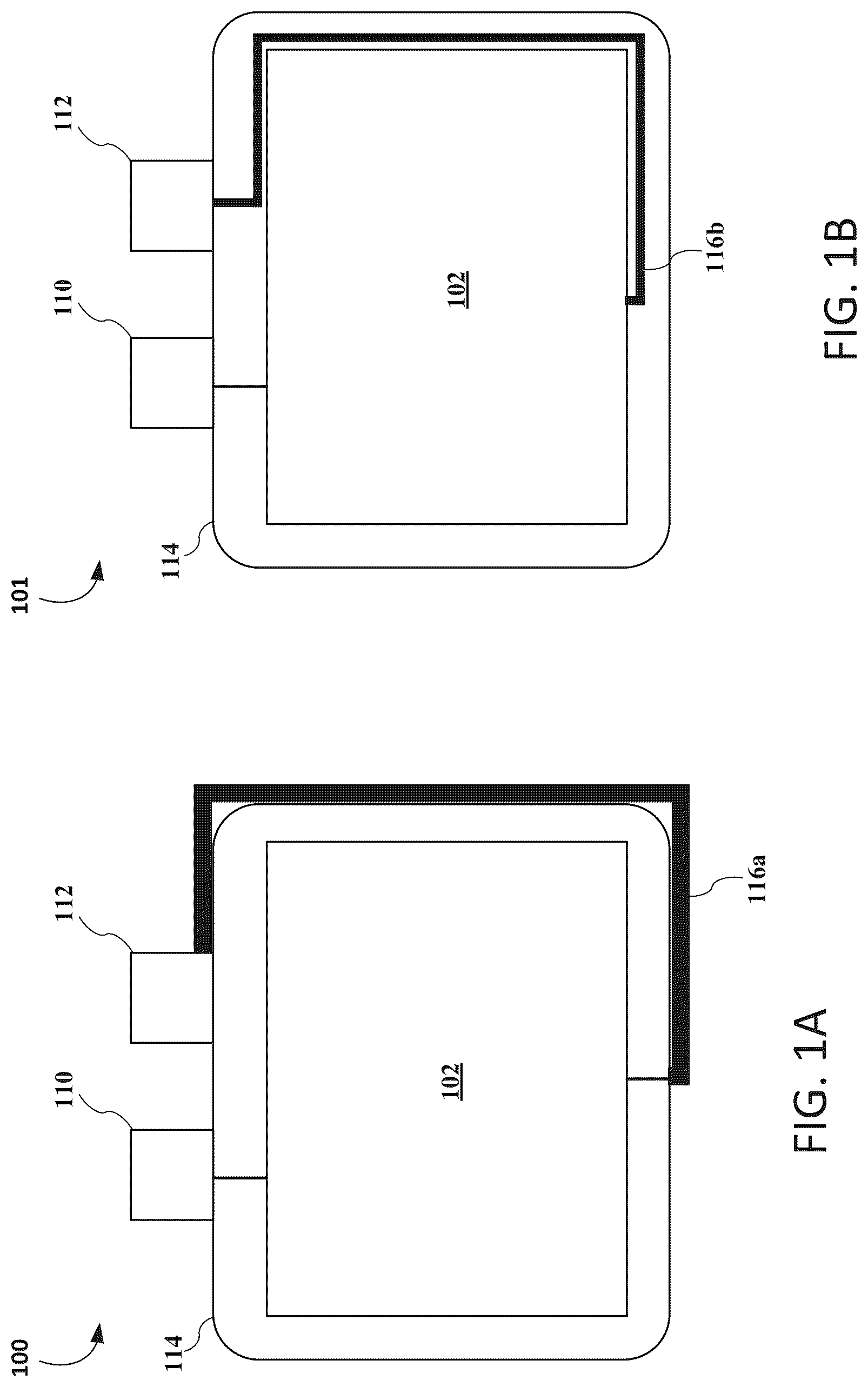 Patent US12620656 Figure 1 – Liquid resistant battery pack