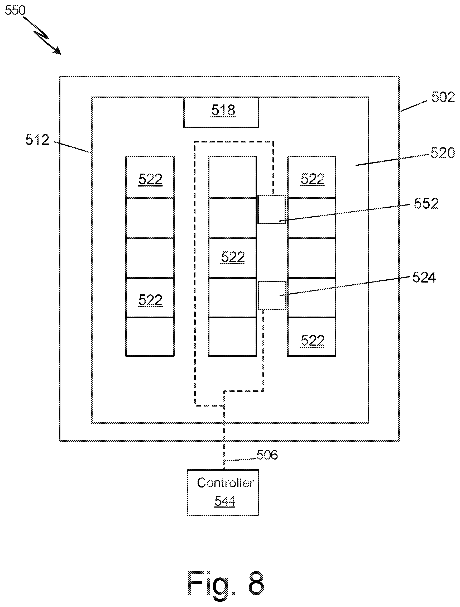 Patent US12620657 Figure 9 – Battery fire suppression system