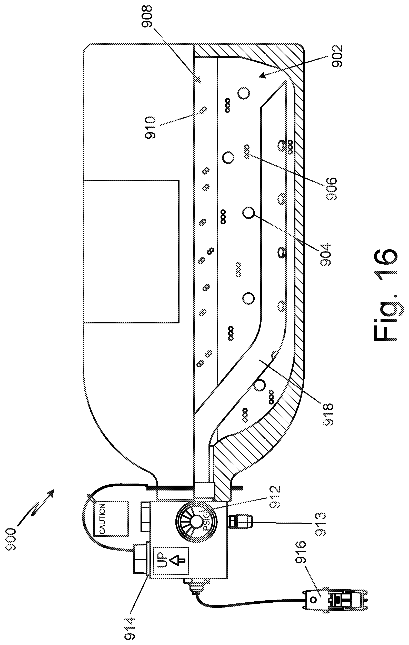 Patent US12620657 Figure 17 – Battery fire suppression system